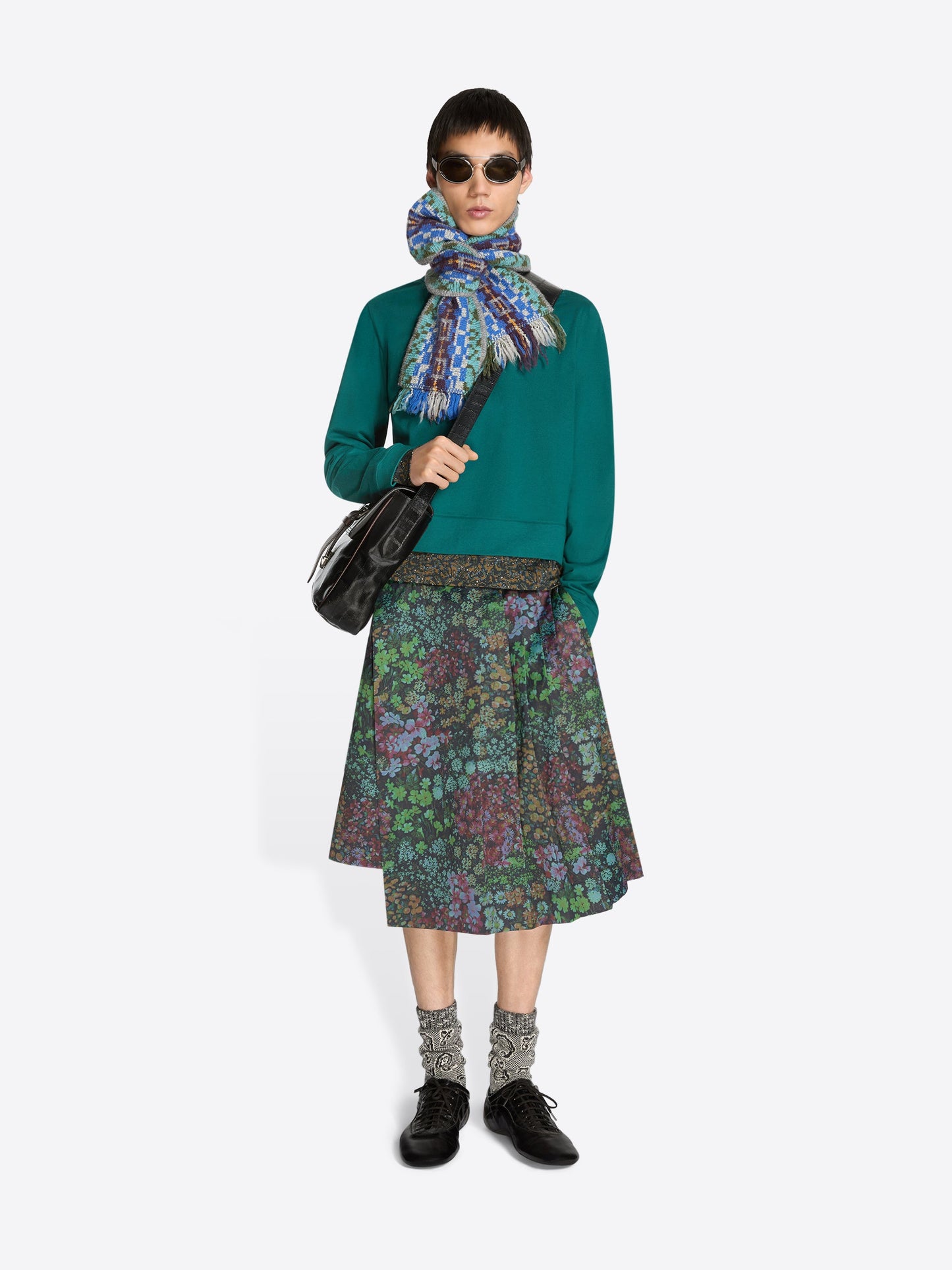 Jacquard Wool Scarf