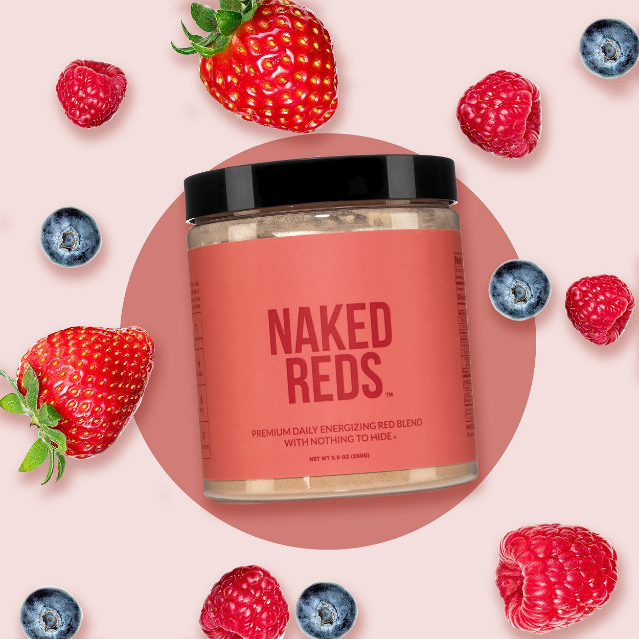 Red Fruit & Vegetable Blend Powder with a Straightforward, Versatile Formula