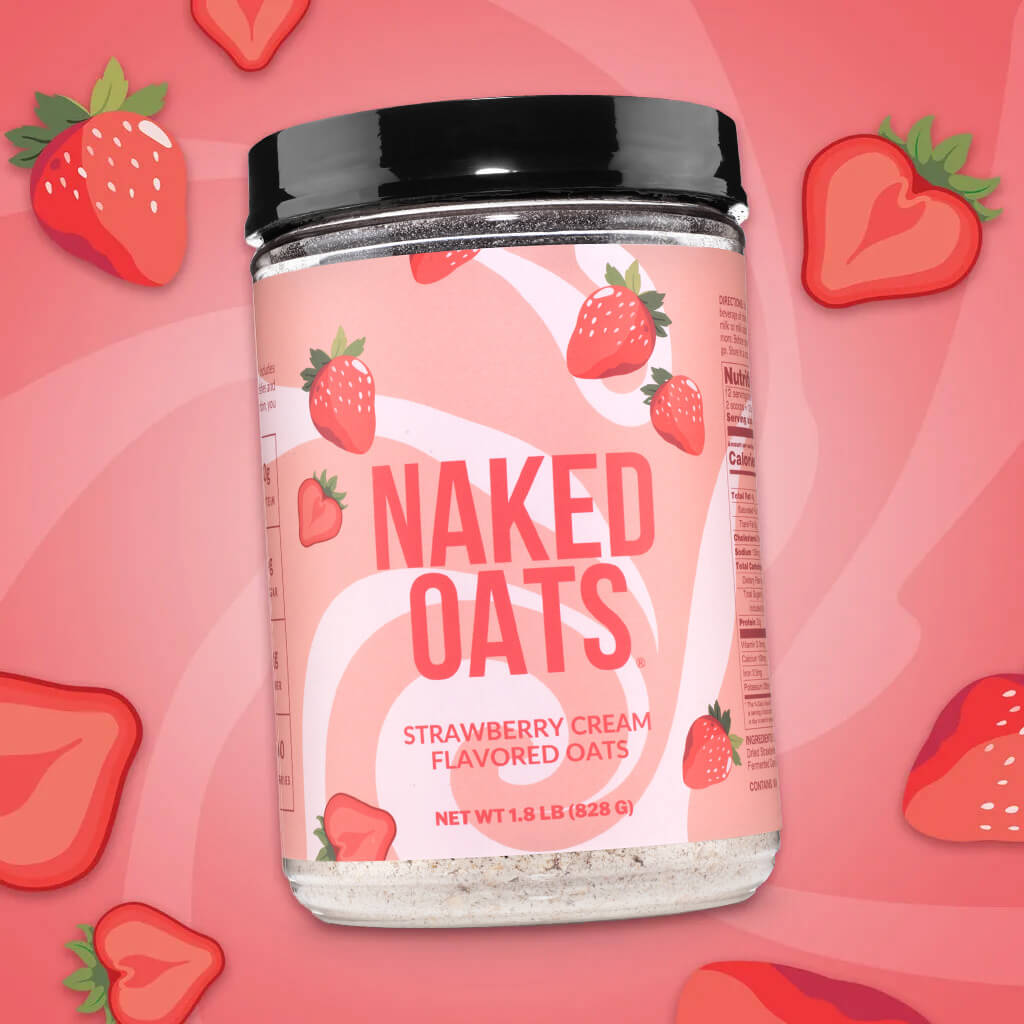 Strawberry Cream Protein Oats - Strawberry Cream with a Flavorful, Easy-Prep Oat Blend