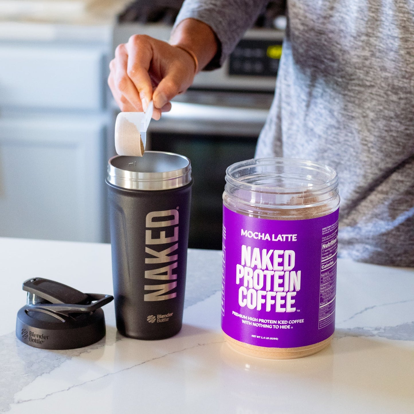 Mocha Latte Protein Iced Coffee - Mocha Latte for Simple Coffee and Protein Mixing