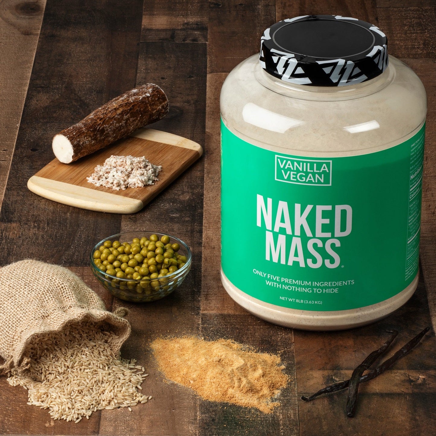 Vanilla Vegan Mass Gainer Supplement - Vanilla (Vegan) 12LB Made for Simple High-Calorie Drink Routines