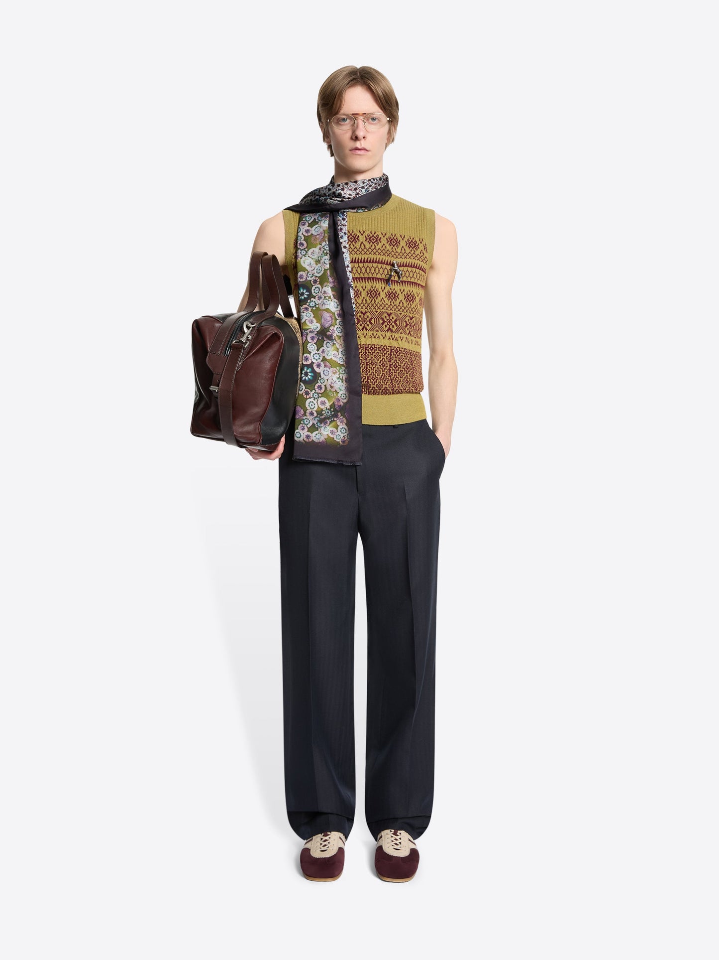 Jacquard Wool Sweater