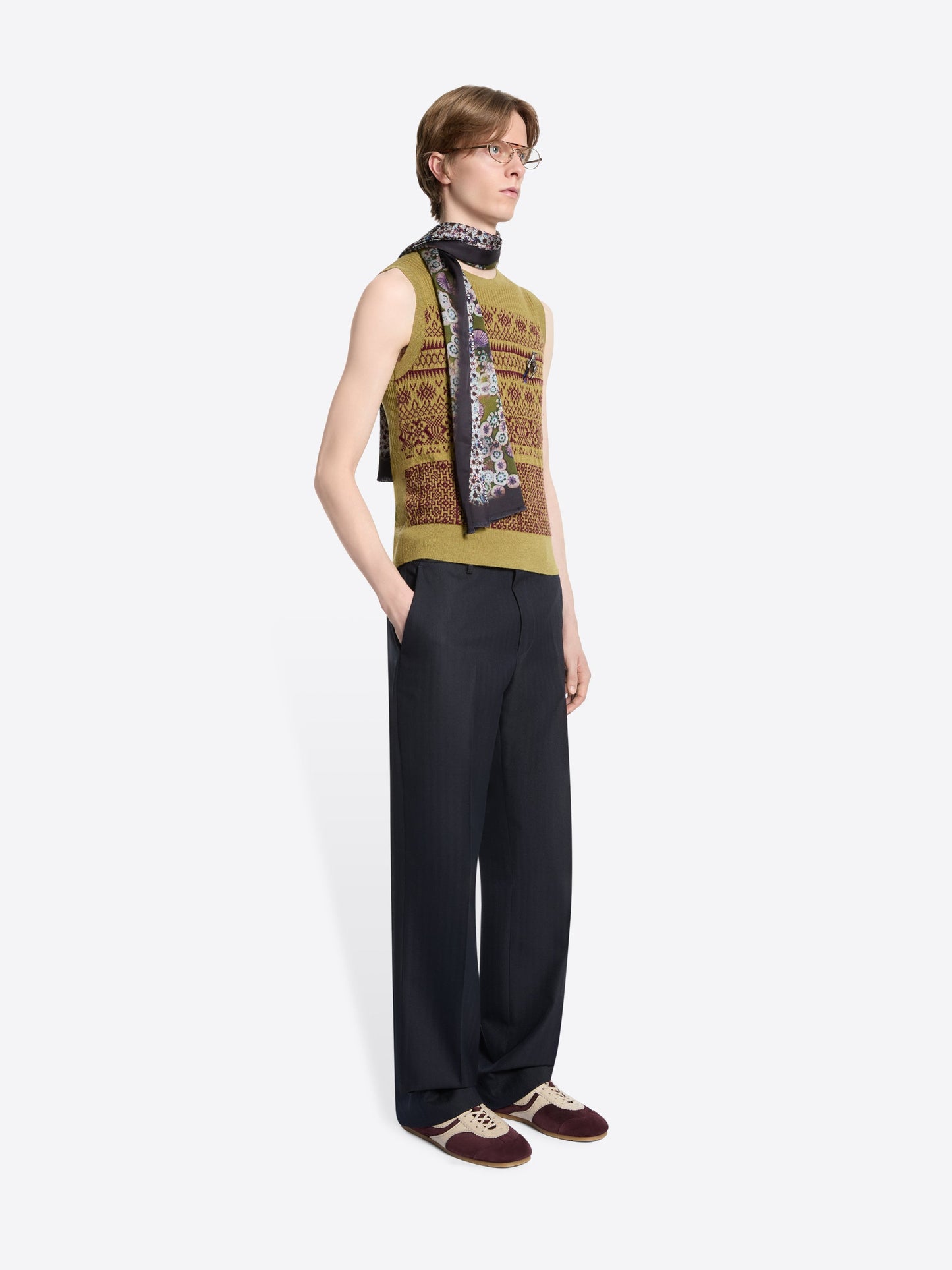 Jacquard Wool Sweater