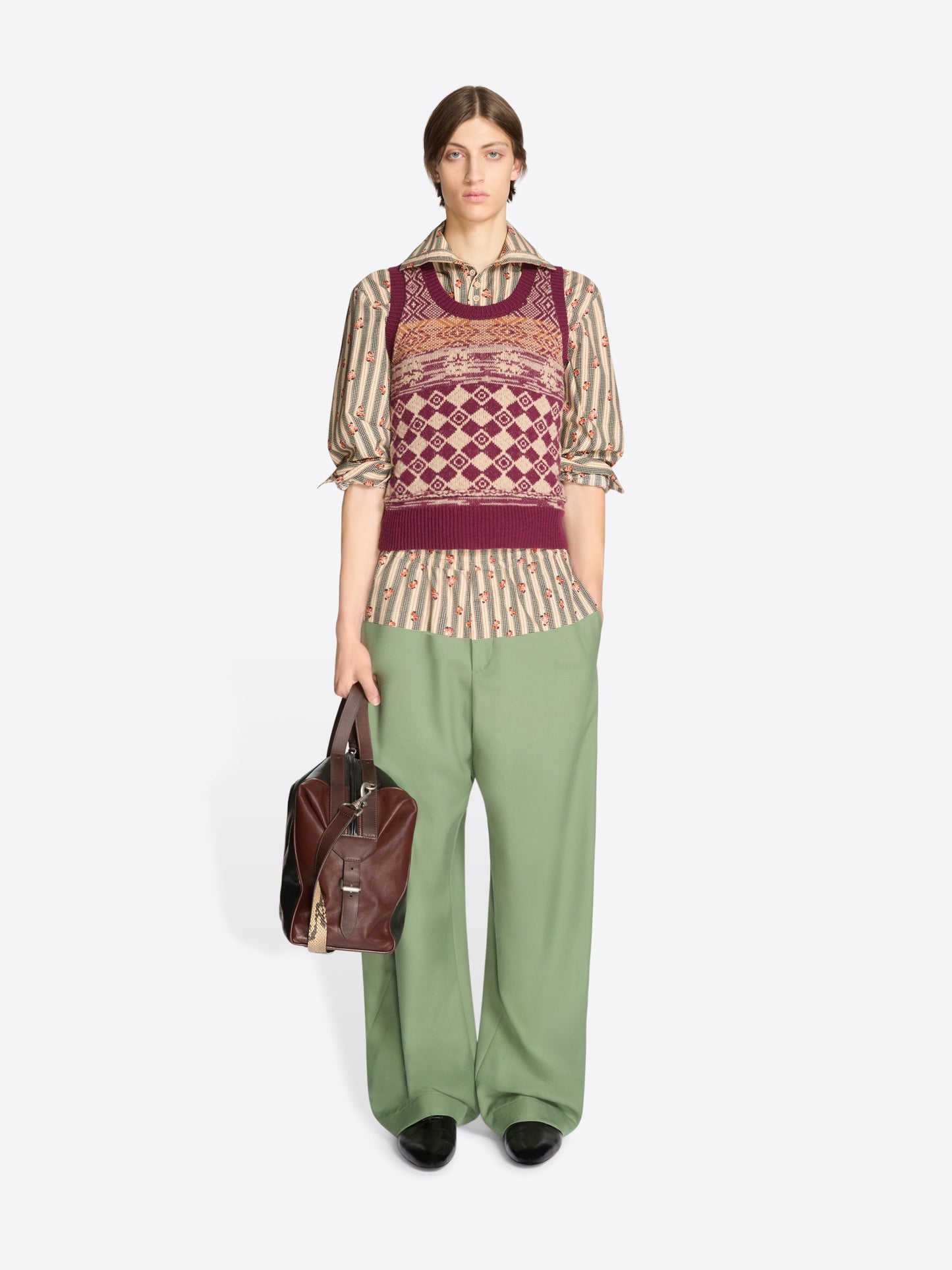 Jacquard Wool Sweater