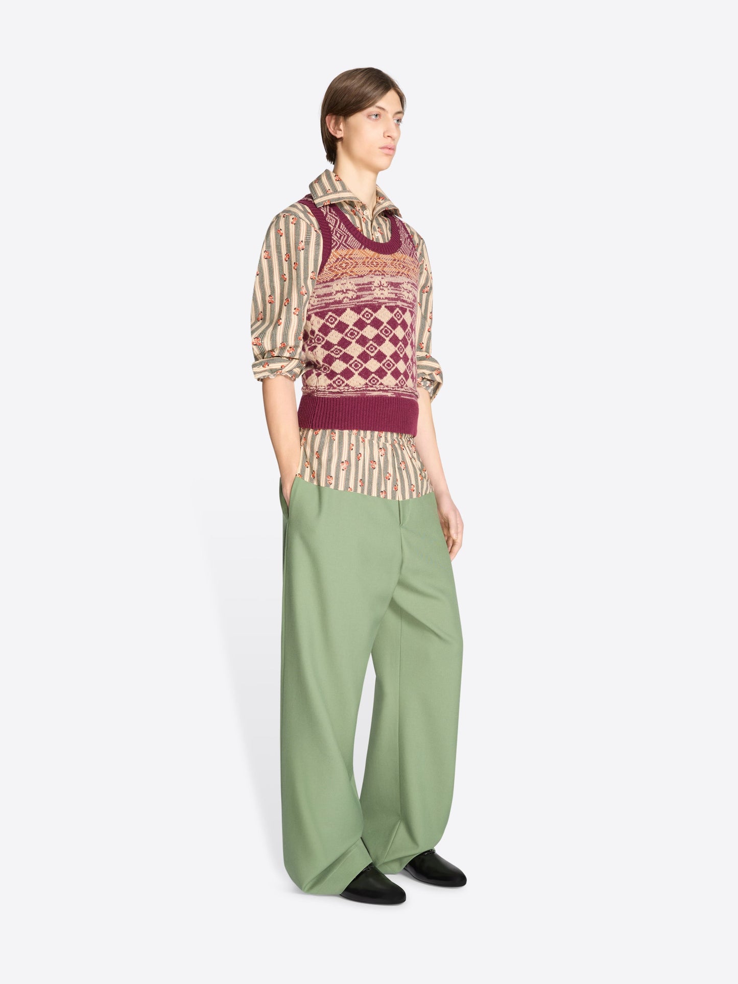 Jacquard Wool Sweater