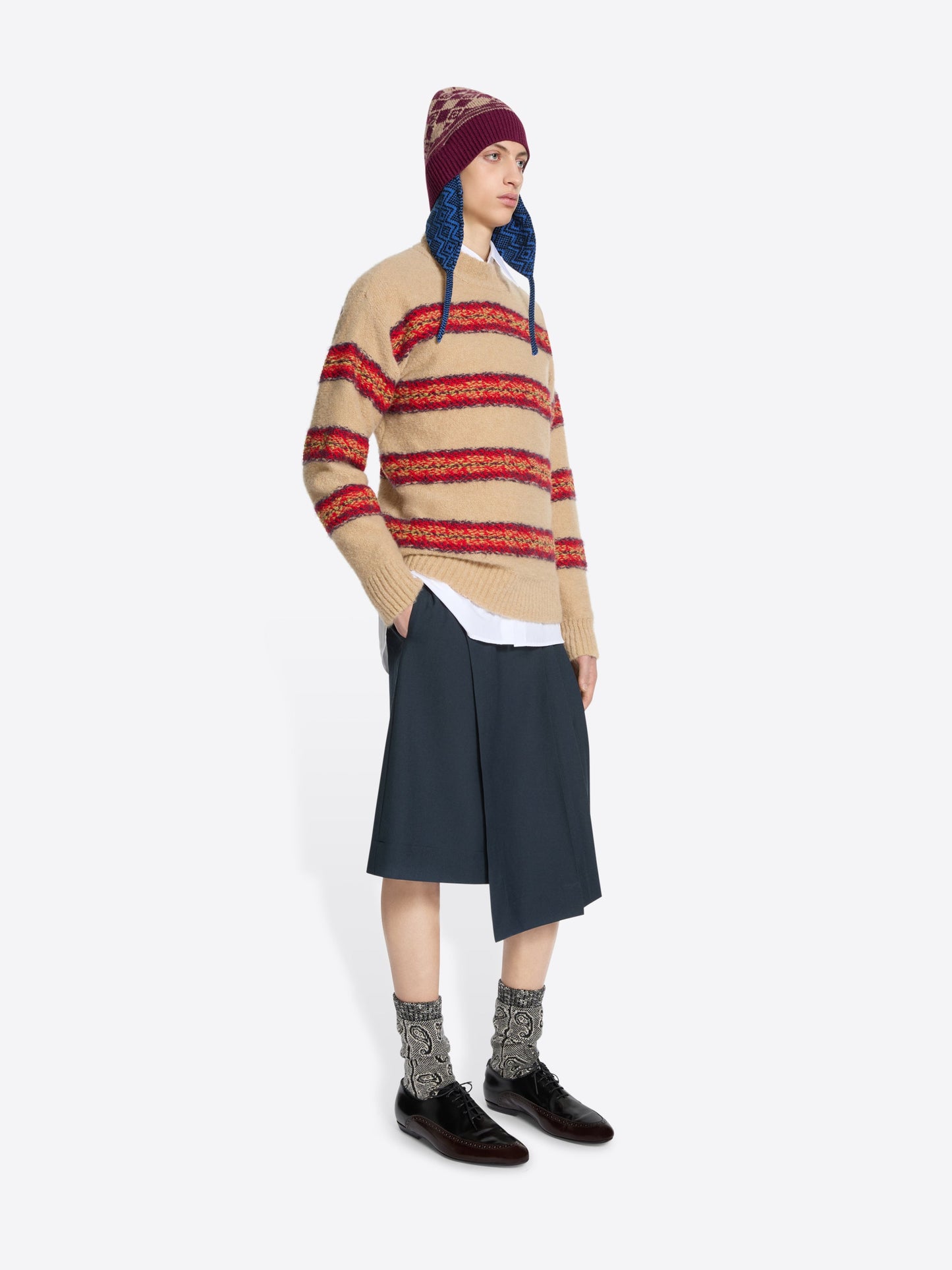 Jacquard Wool Sweater