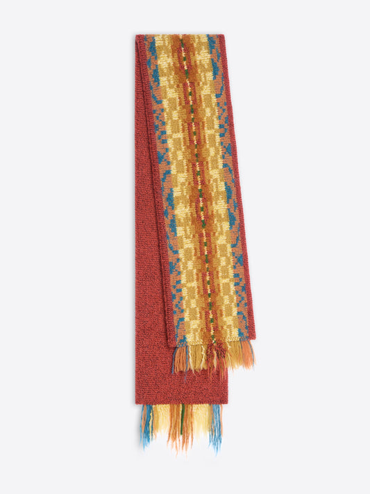 Jacquard Wool Scarf