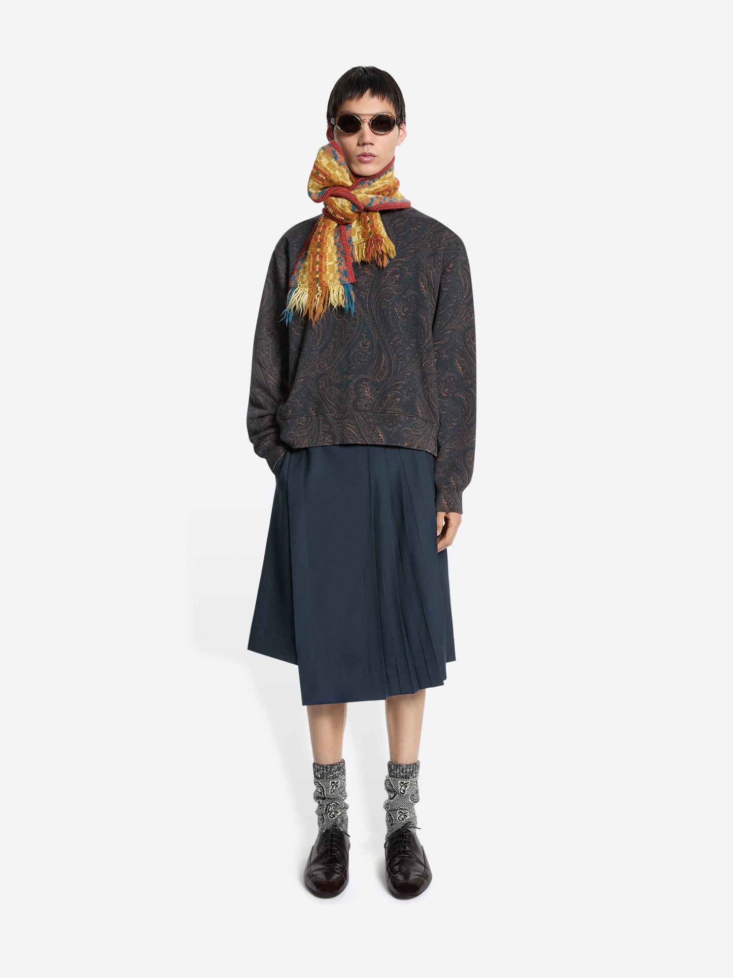 Jacquard Wool Scarf