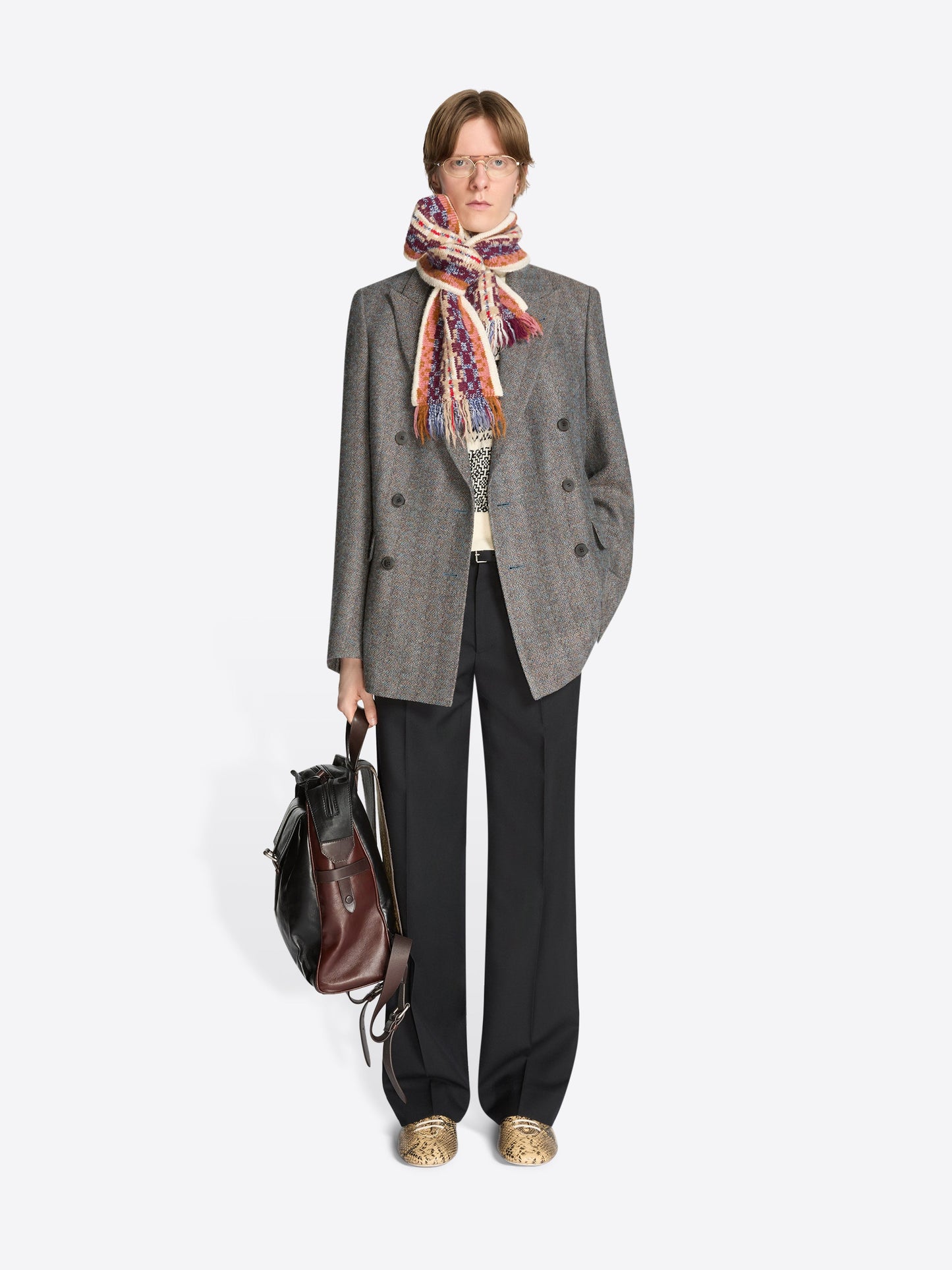 Jacquard Wool Scarf