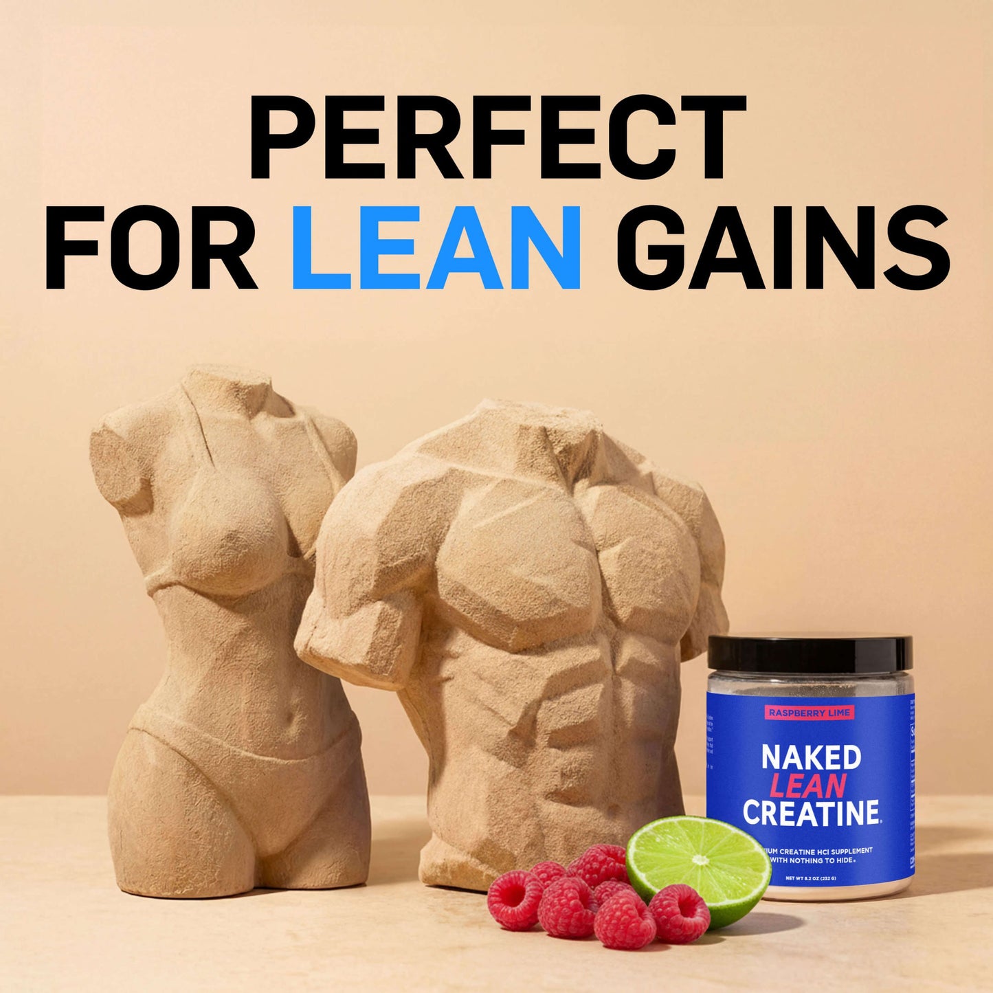 Raspberry Lime Creatine HCl Powder - Raspberry Lime for Straightforward Workout Nutrition