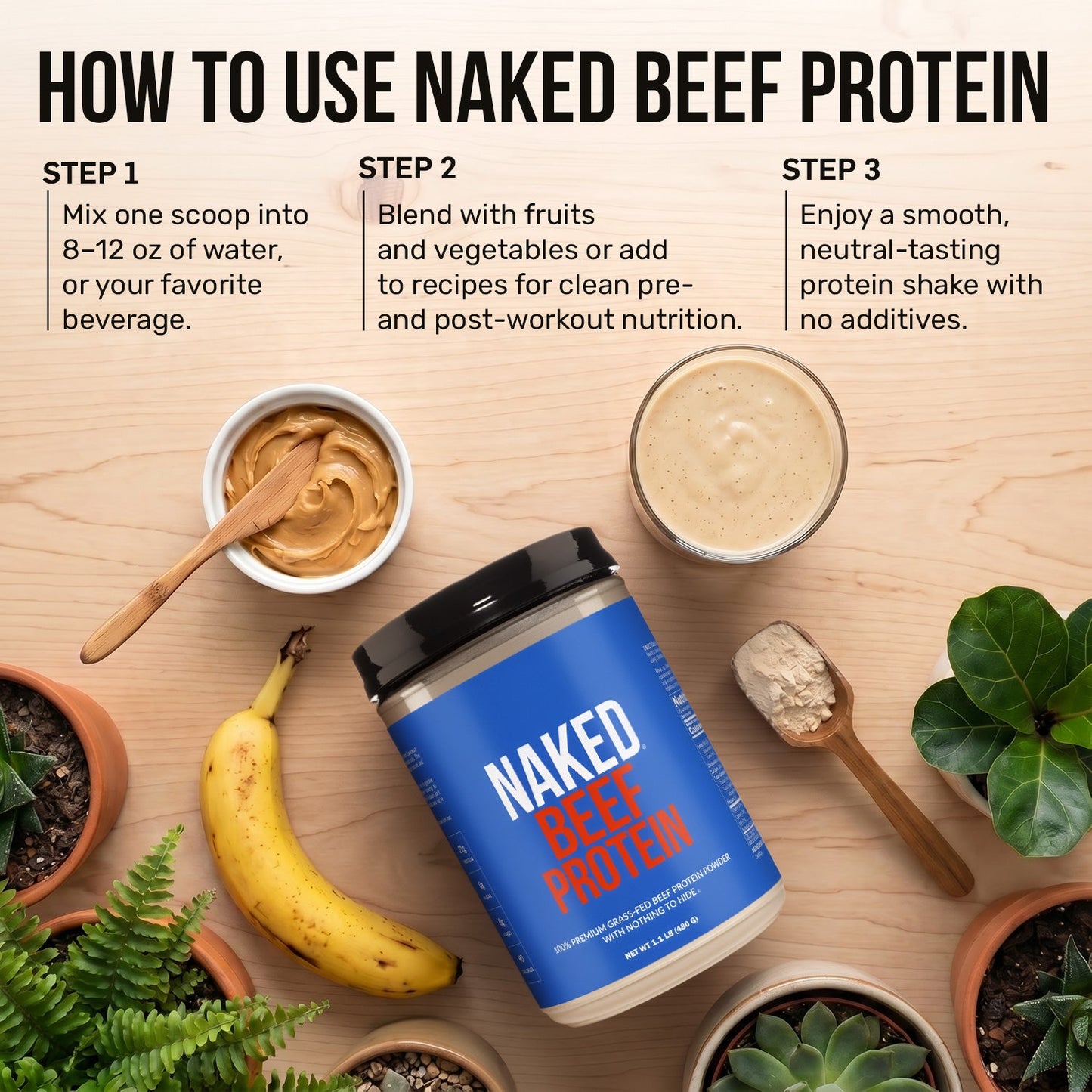 Beef Protein Powder - Unflavored for Simple Daily Protein Routines