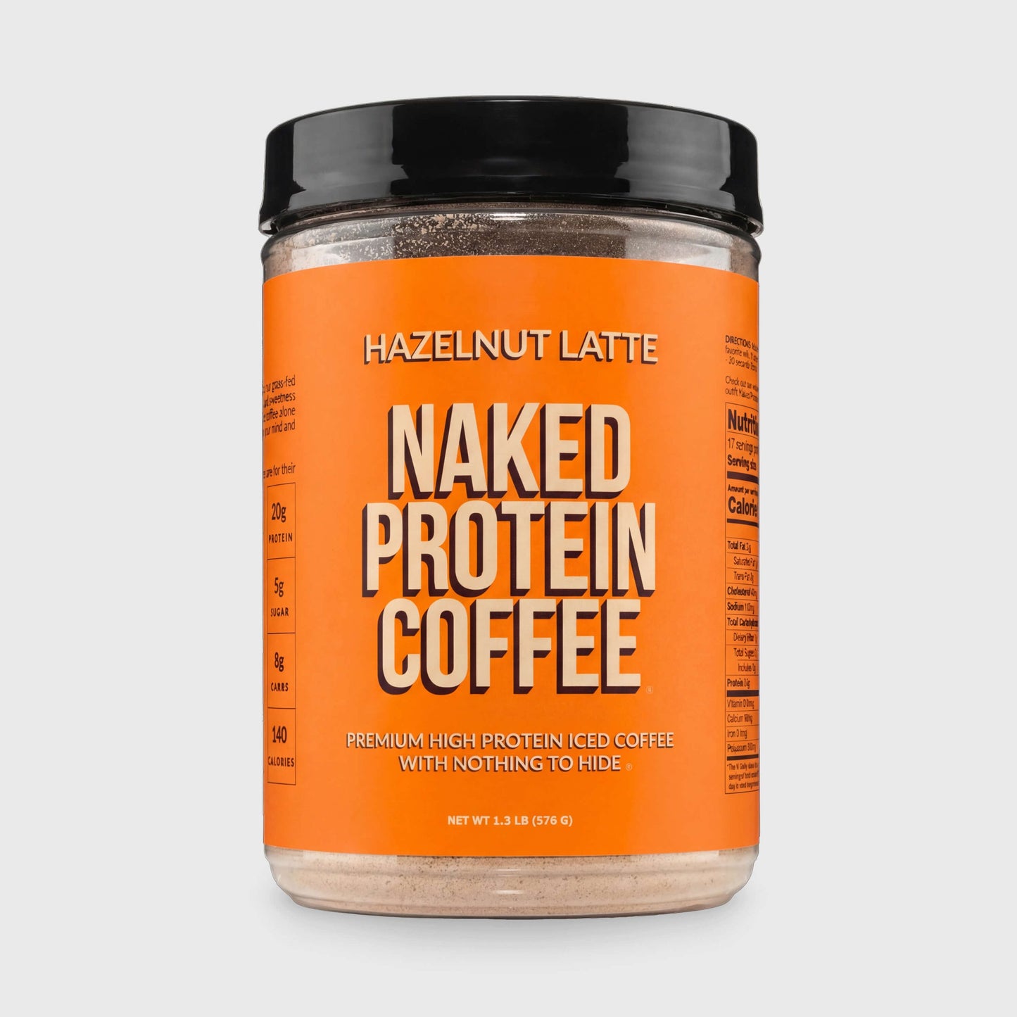 Hazelnut Latte Protein Iced Coffee - Hazelnut Latte for Simple Coffee and Protein Mixing