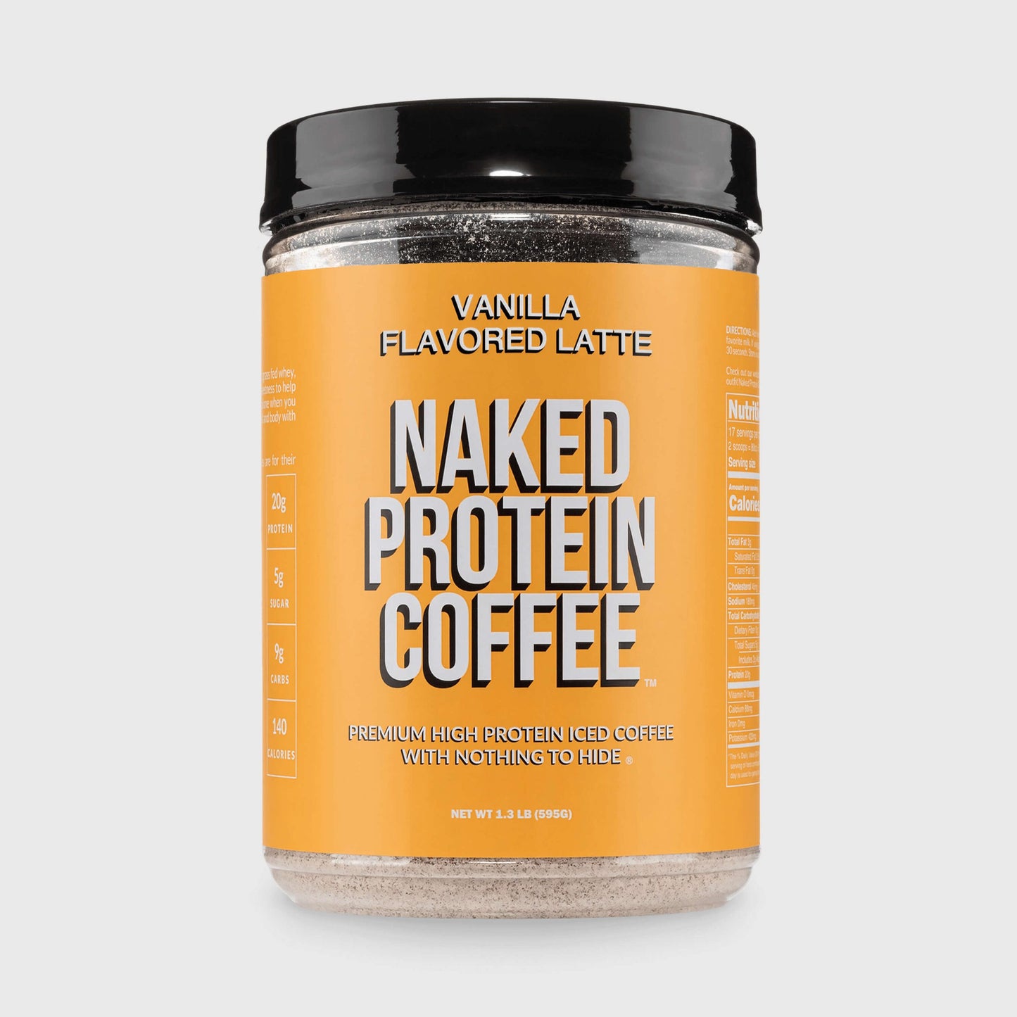 Vanilla Latte Protein Iced Coffee - Vanilla Latte for Simple Coffee and Protein Mixing