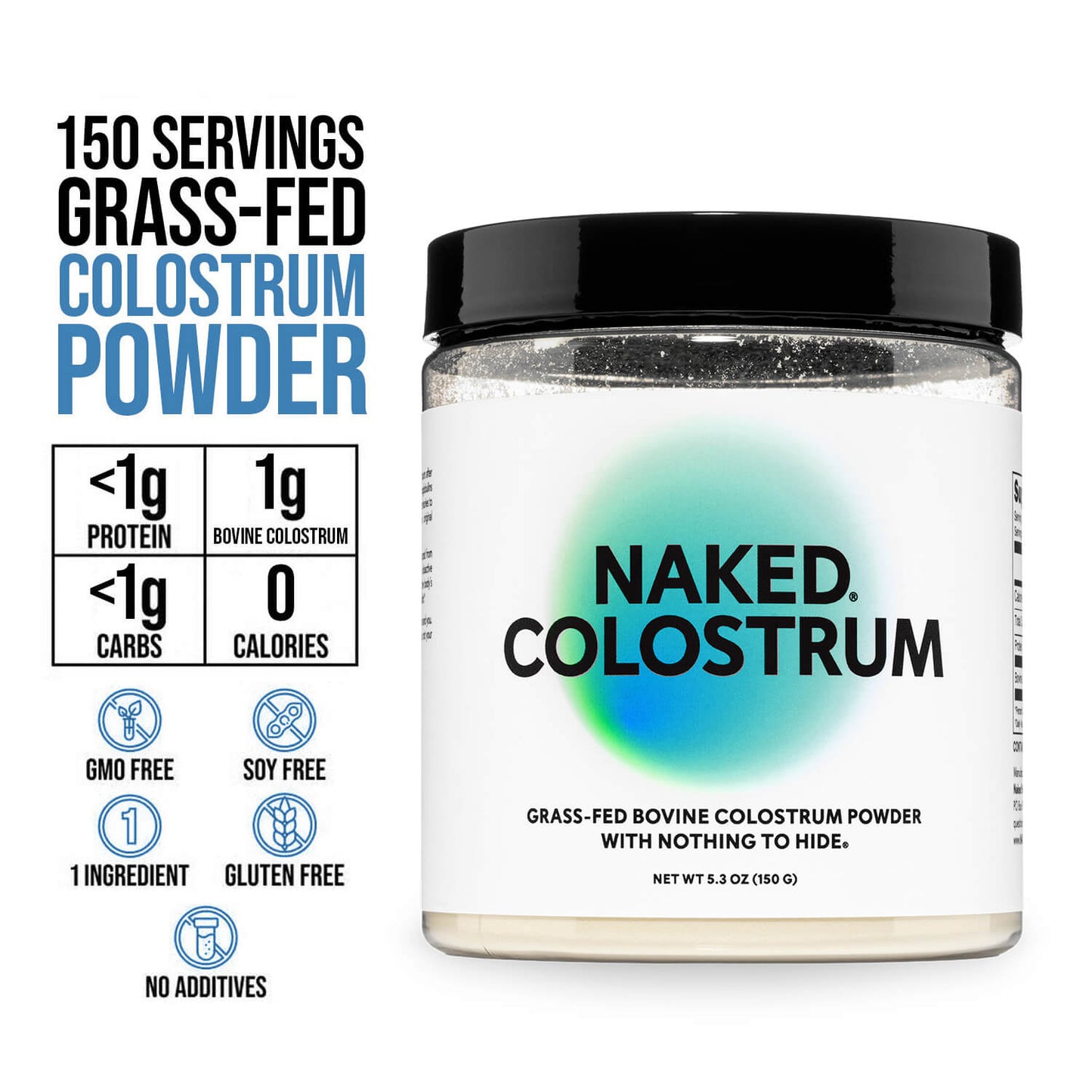 Grass-Fed Colostrum Powder - Colostrum Powder for Convenient Collagen Drinks and Recipes