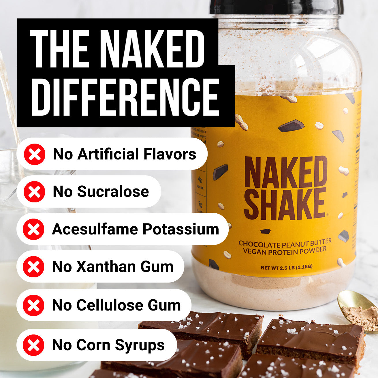 Chocolate PB Protein Shake - Chocolate Peanut Butter for Simple Protein Drink Preparation