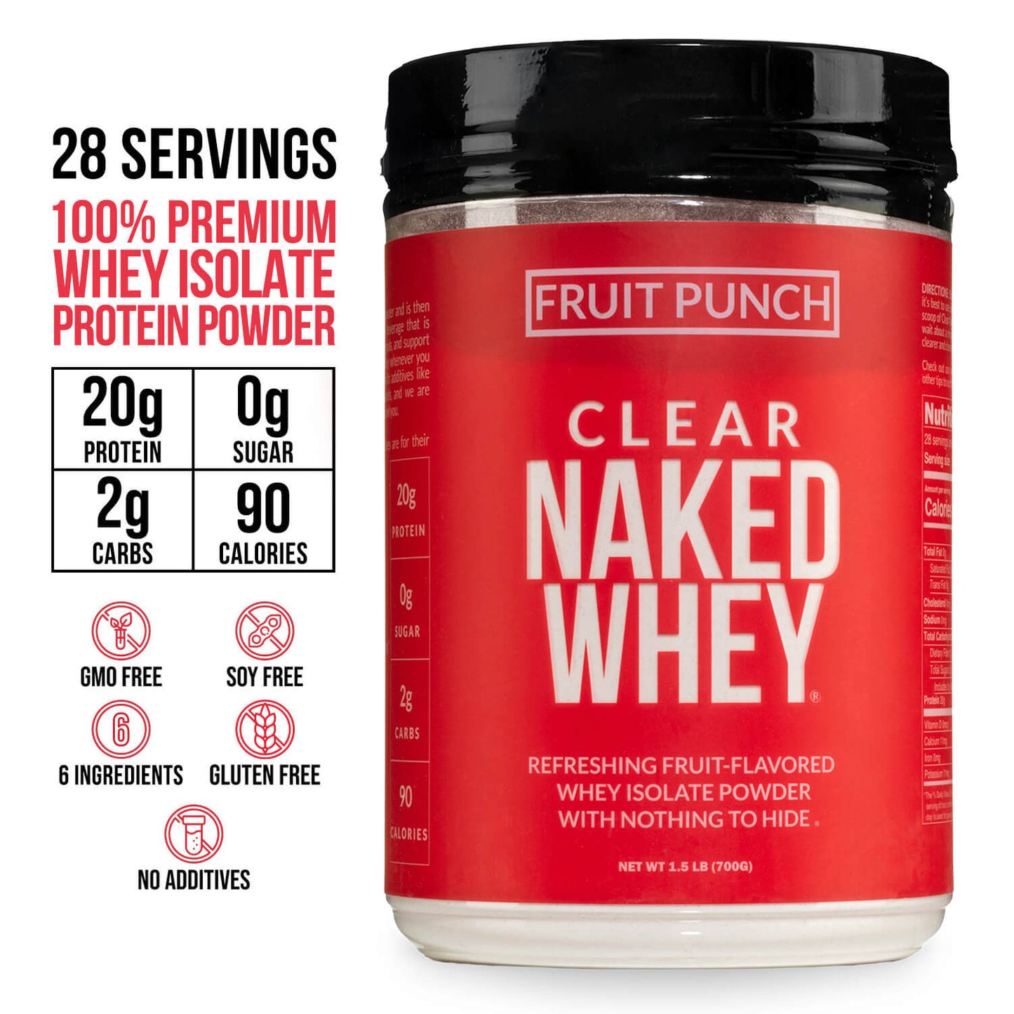Fruit Punch Whey Protein Isolate - Fruit Punch with a Straightforward, Versatile Formula
