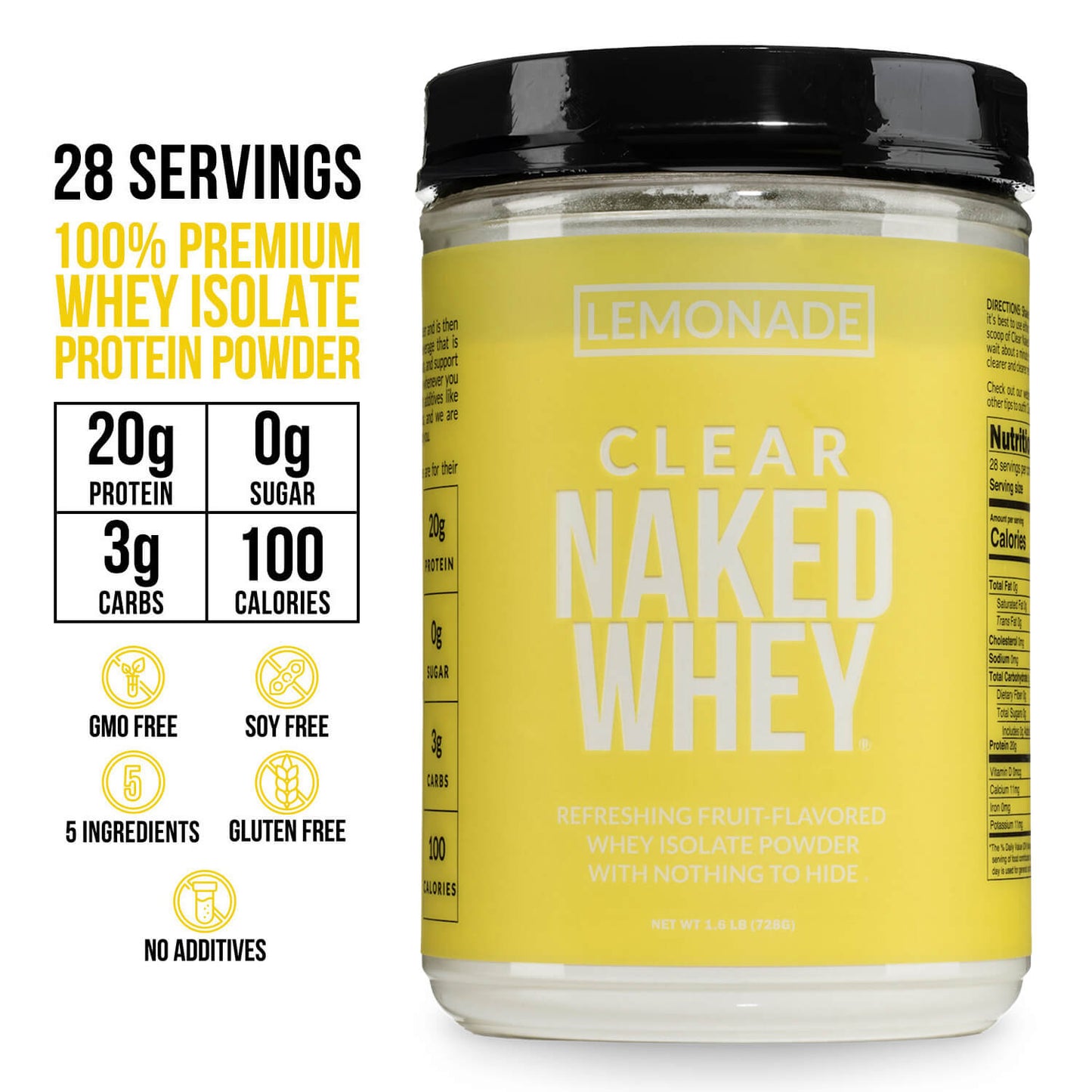 Lemonade Whey Protein Isolate - Lemonade with a Straightforward, Versatile Formula