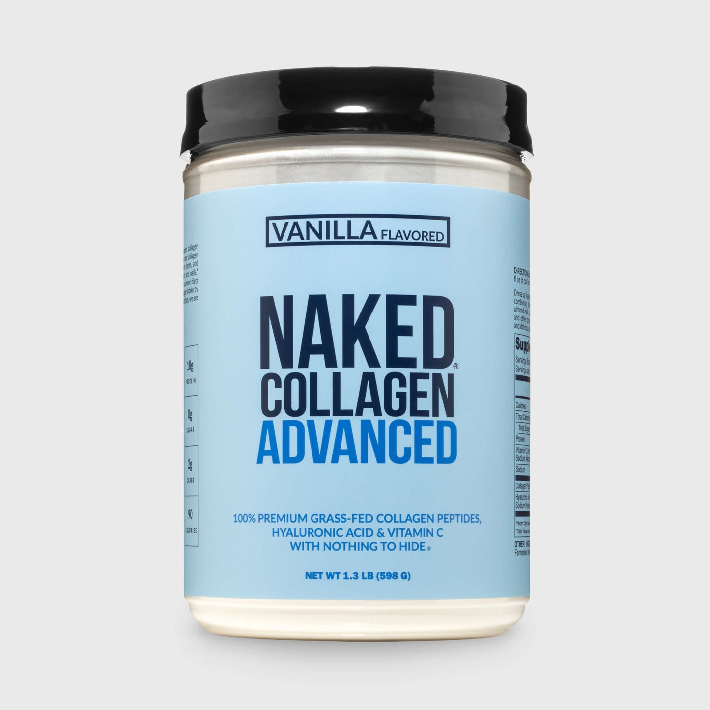 Vanilla Collagen Peptides with Hyaluronic Acid - Vanilla Advanced Collagen Peptides with a Versatile Format