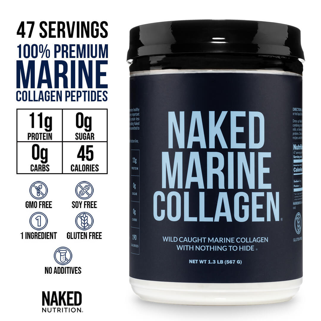 Marine Collagen Peptides Protein Powder - Marine Collagen for Convenient Collagen Drinks and Recipes