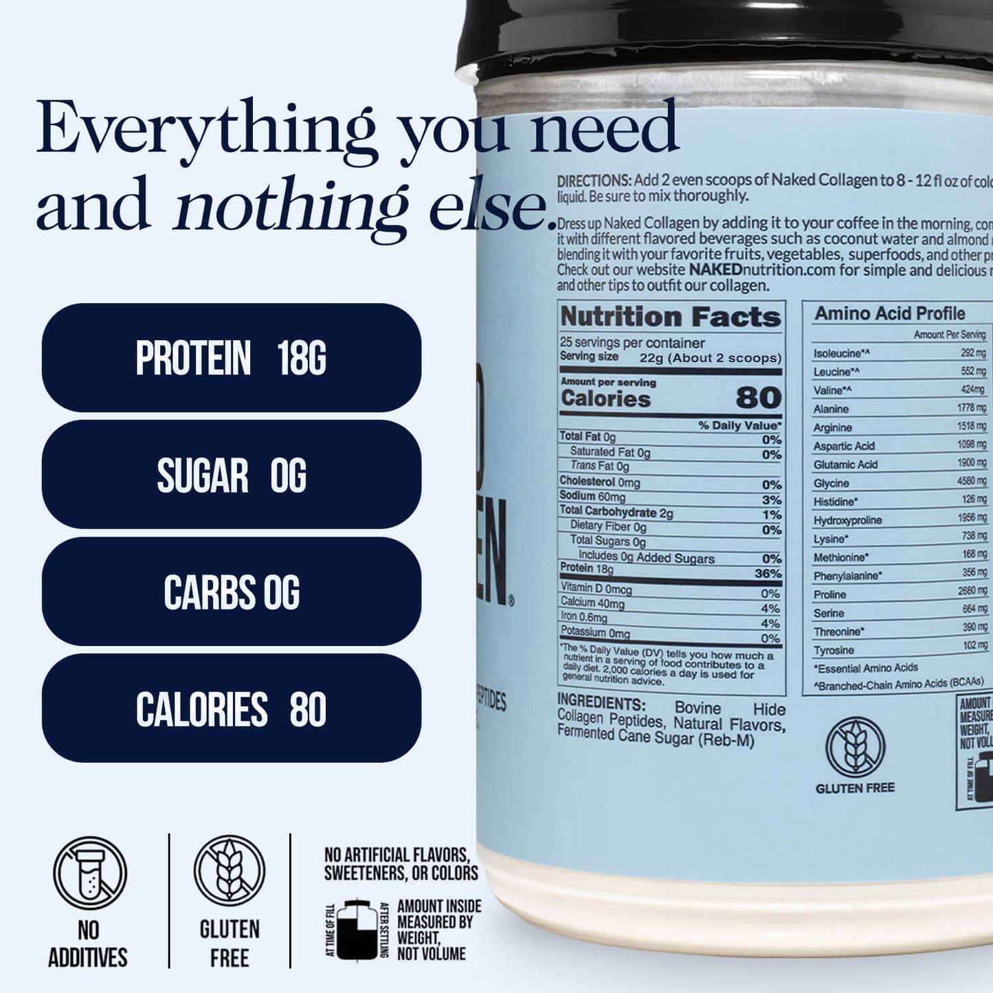 Caramel Collagen Peptides Powder - Caramel Collagen Peptides for Convenient Collagen Drinks and Recipes