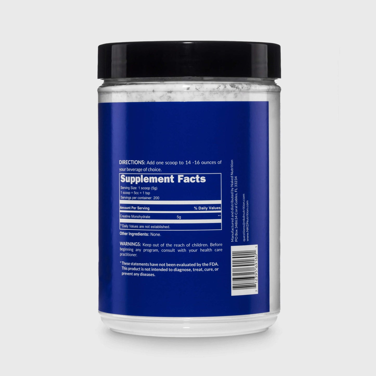 Creatine Monohydrate Powder - Unflavored - Value Size for Straightforward Workout Nutrition
