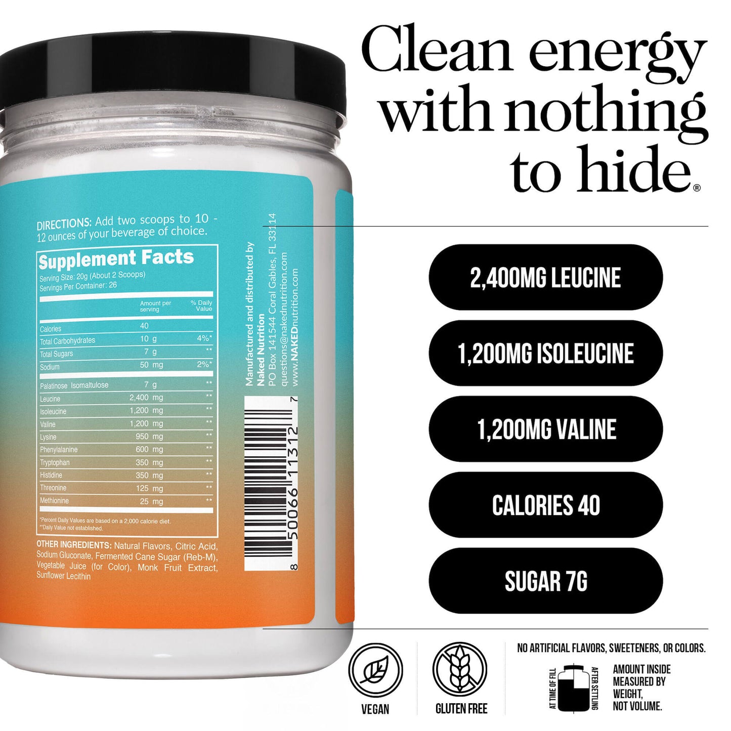 Mango Essential Amino Acids Supplement - Mango EAA for Straightforward Workout Nutrition