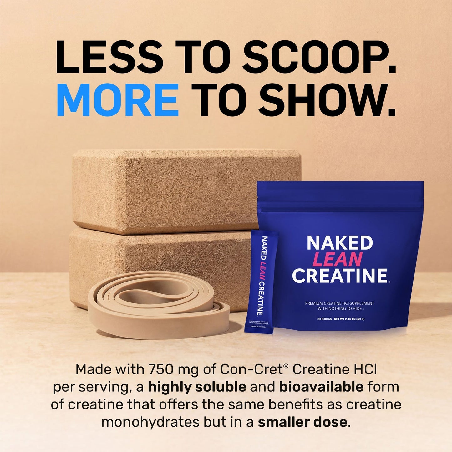 Creatine HCl Travel Packets - Stick Packs for Straightforward Workout Nutrition