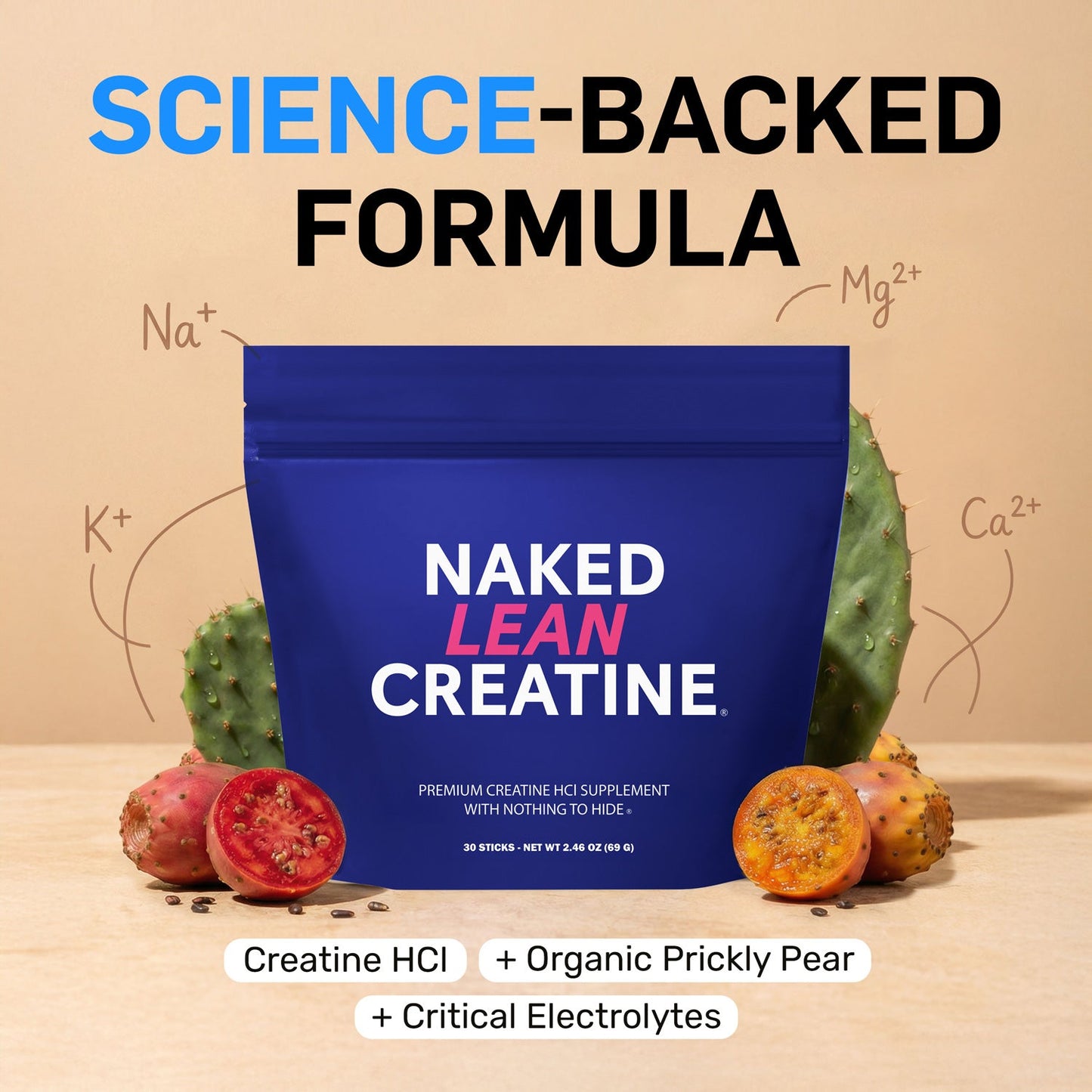 Creatine HCl Travel Packets - Stick Packs for Straightforward Workout Nutrition
