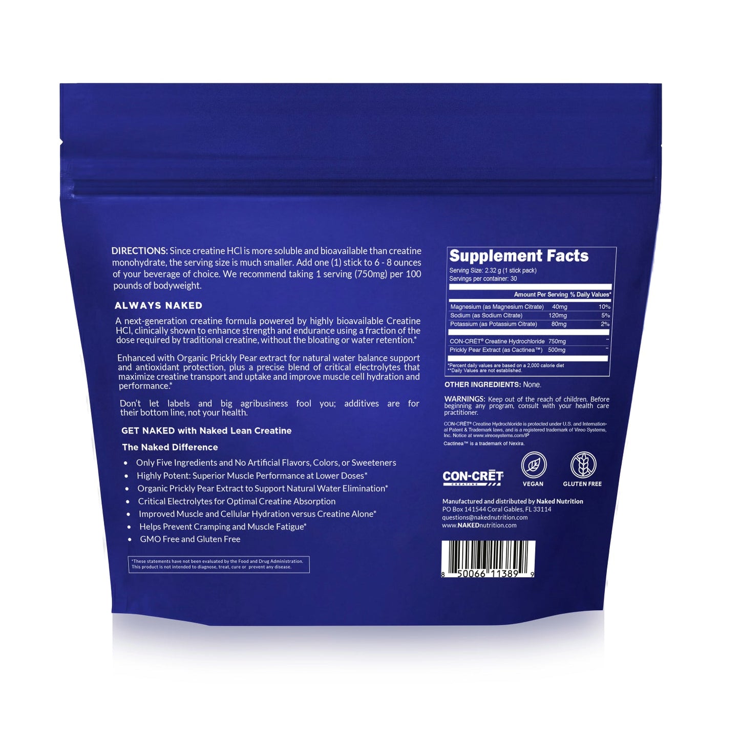 Creatine HCl Travel Packets - Stick Packs for Straightforward Workout Nutrition