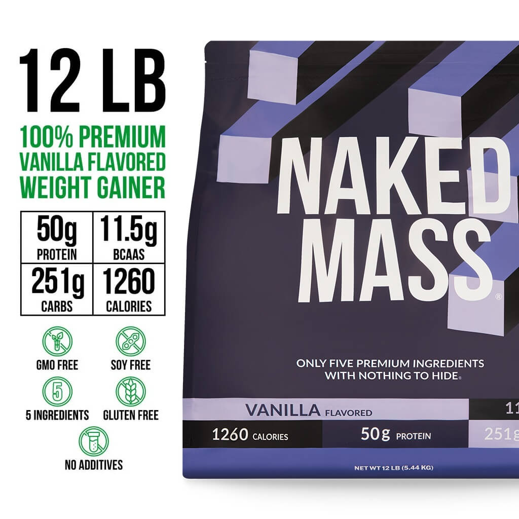 Vanilla Mass Gainer Protein Supplement - Vanilla 12LB Made for Simple High-Calorie Drink Routines