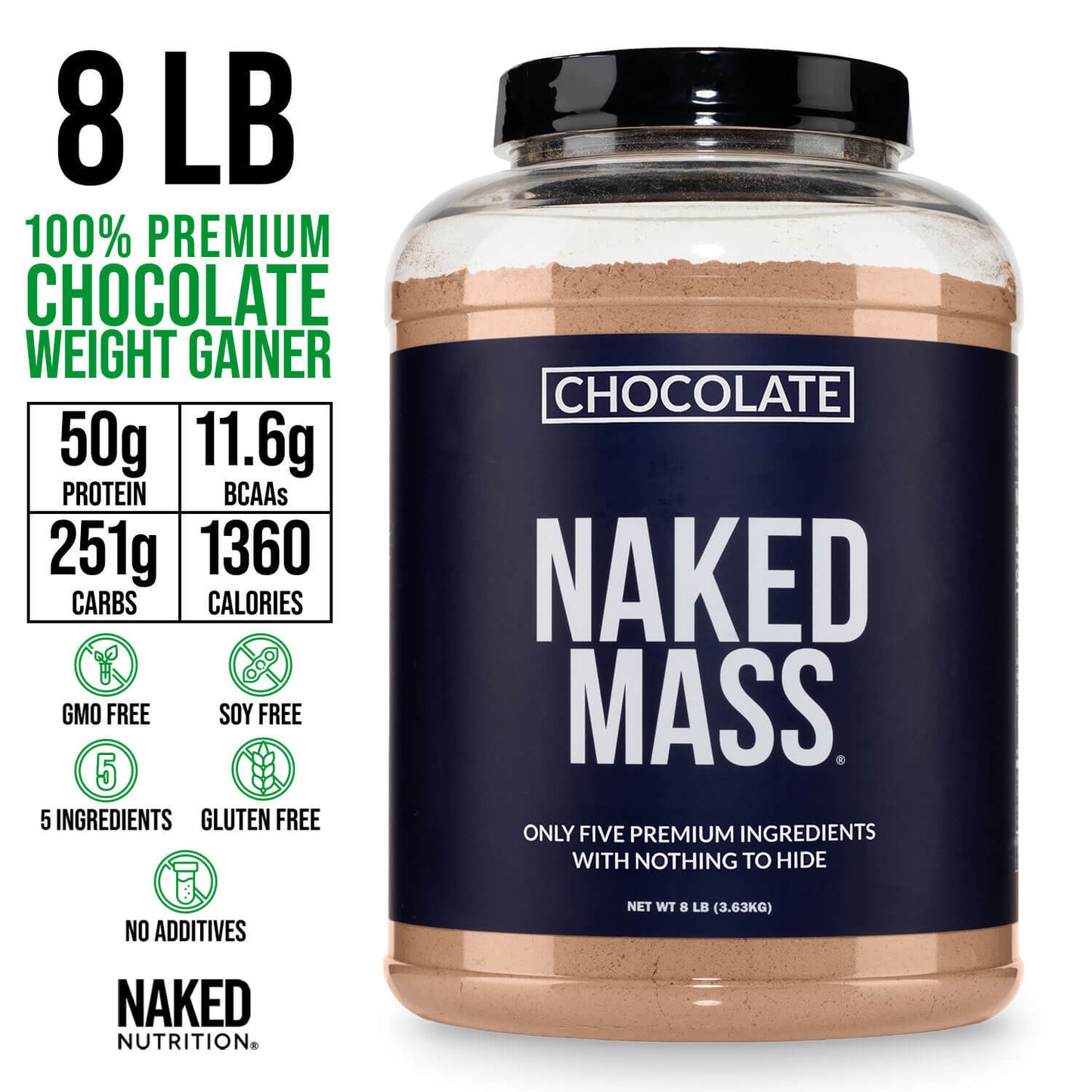 Chocolate Mass Gainer Protein Supplement - Chocolate Made for Simple High-Calorie Drink Routines