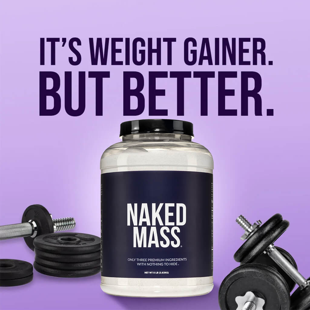 Mass Gainer Protein Supplement - Unflavored Made for Simple High-Calorie Drink Routines
