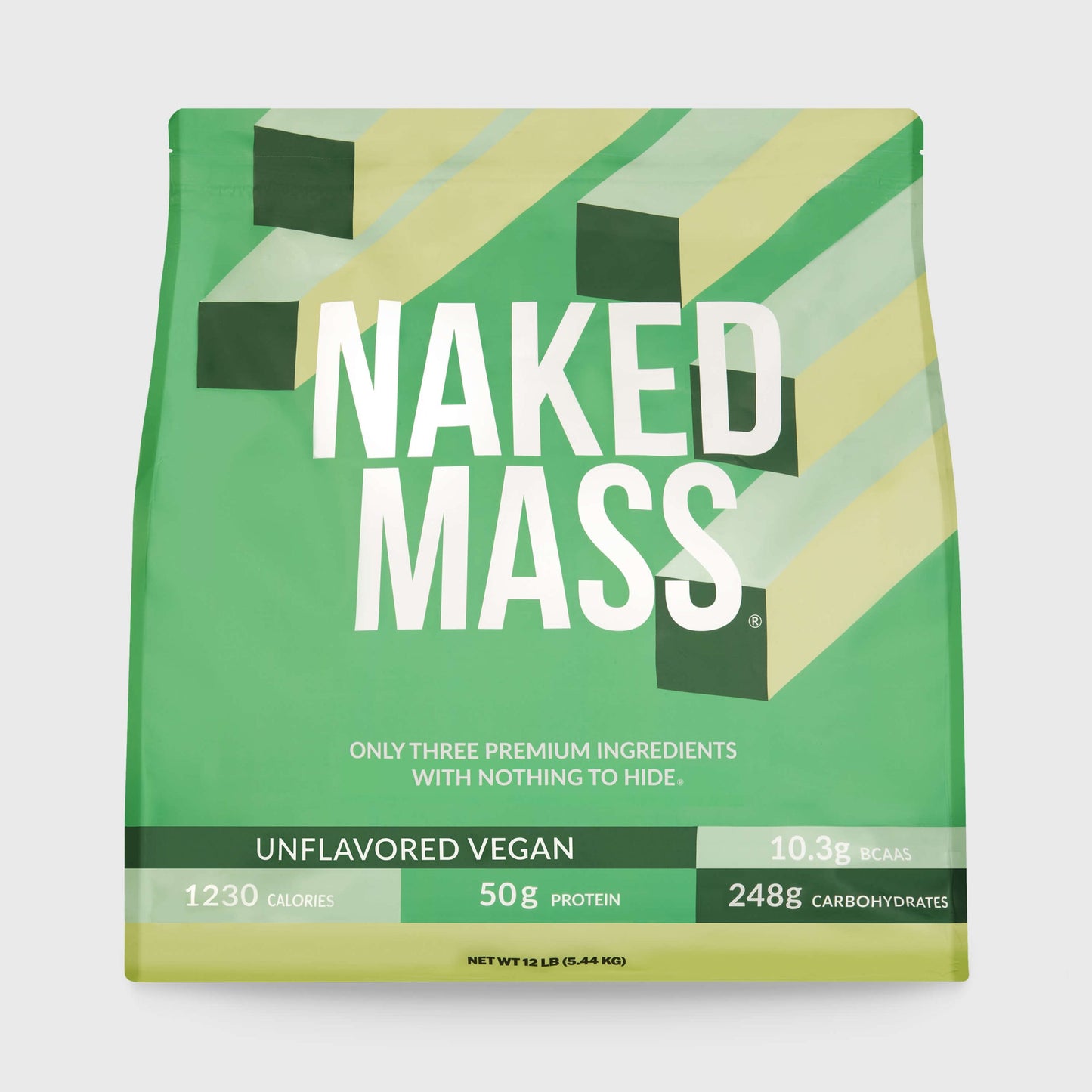Vegan Mass Gainer Supplement - Unflavored (Vegan) 12LB Made for Simple High-Calorie Drink Routines