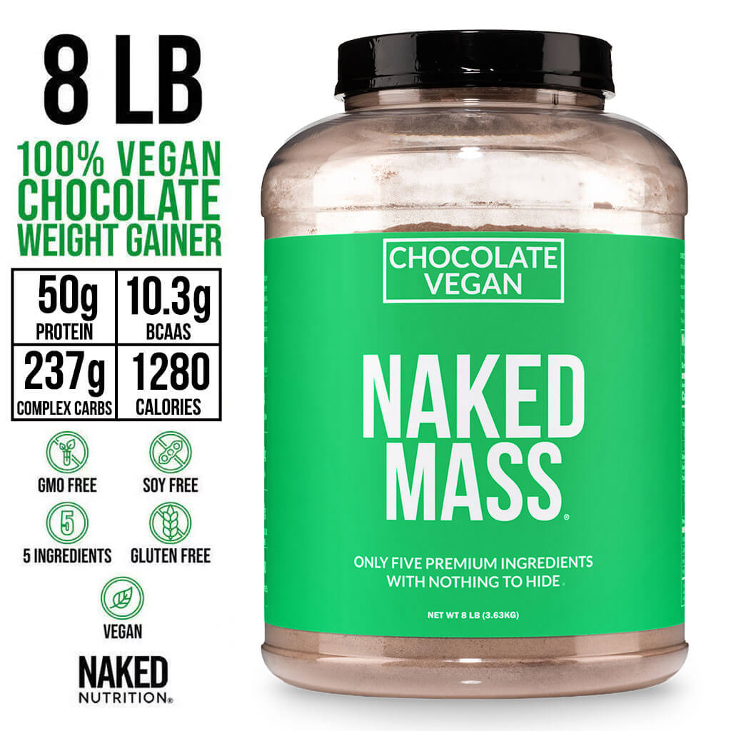 Chocolate Vegan Mass Gainer Supplement - Chocolate (Vegan) Made for Simple High-Calorie Drink Routines