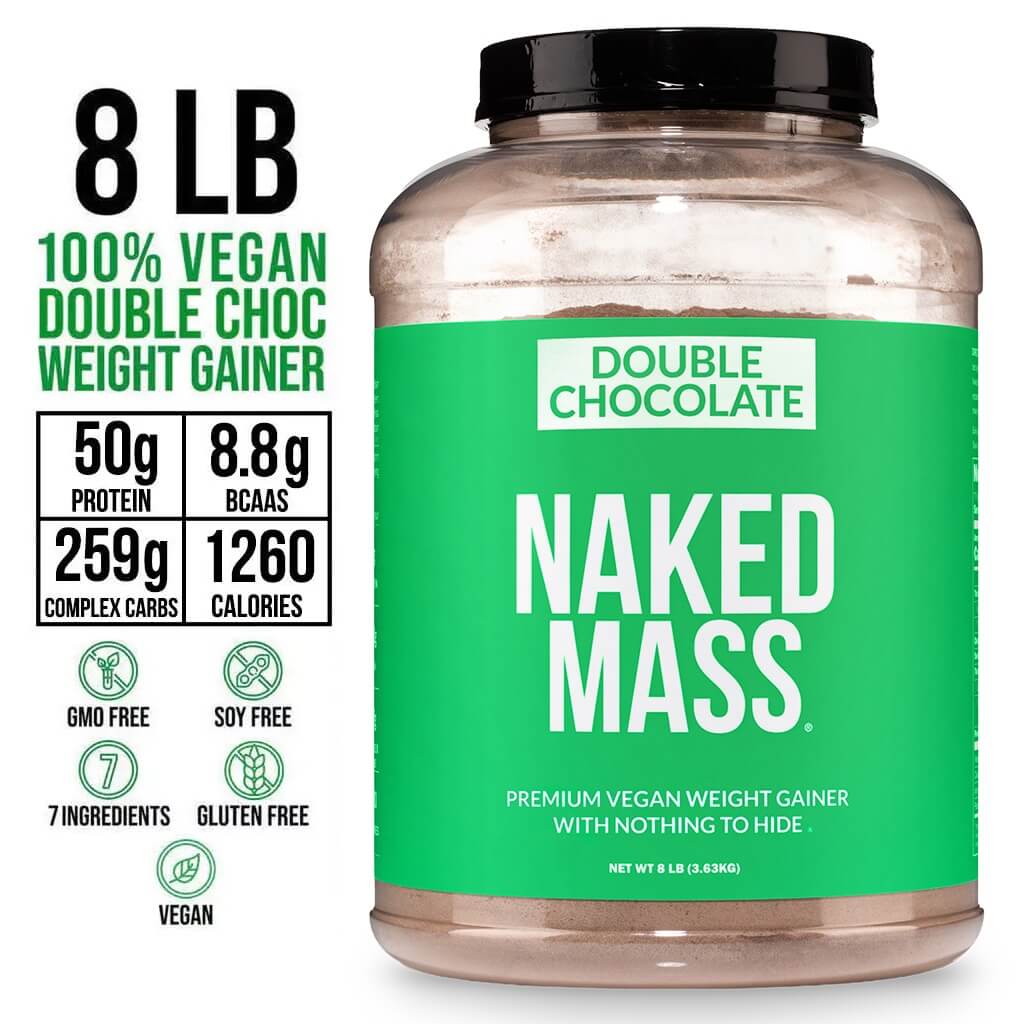 Double Chocolate Vegan Mass Gainer Supplement - Double Chocolate (Vegan) Made for Simple High-Calorie Drink Routines