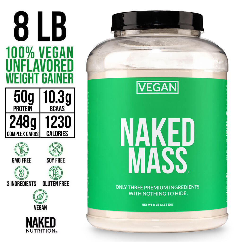 Vegan Mass Gainer Supplement - Unflavored (Vegan) Made for Simple High-Calorie Drink Routines