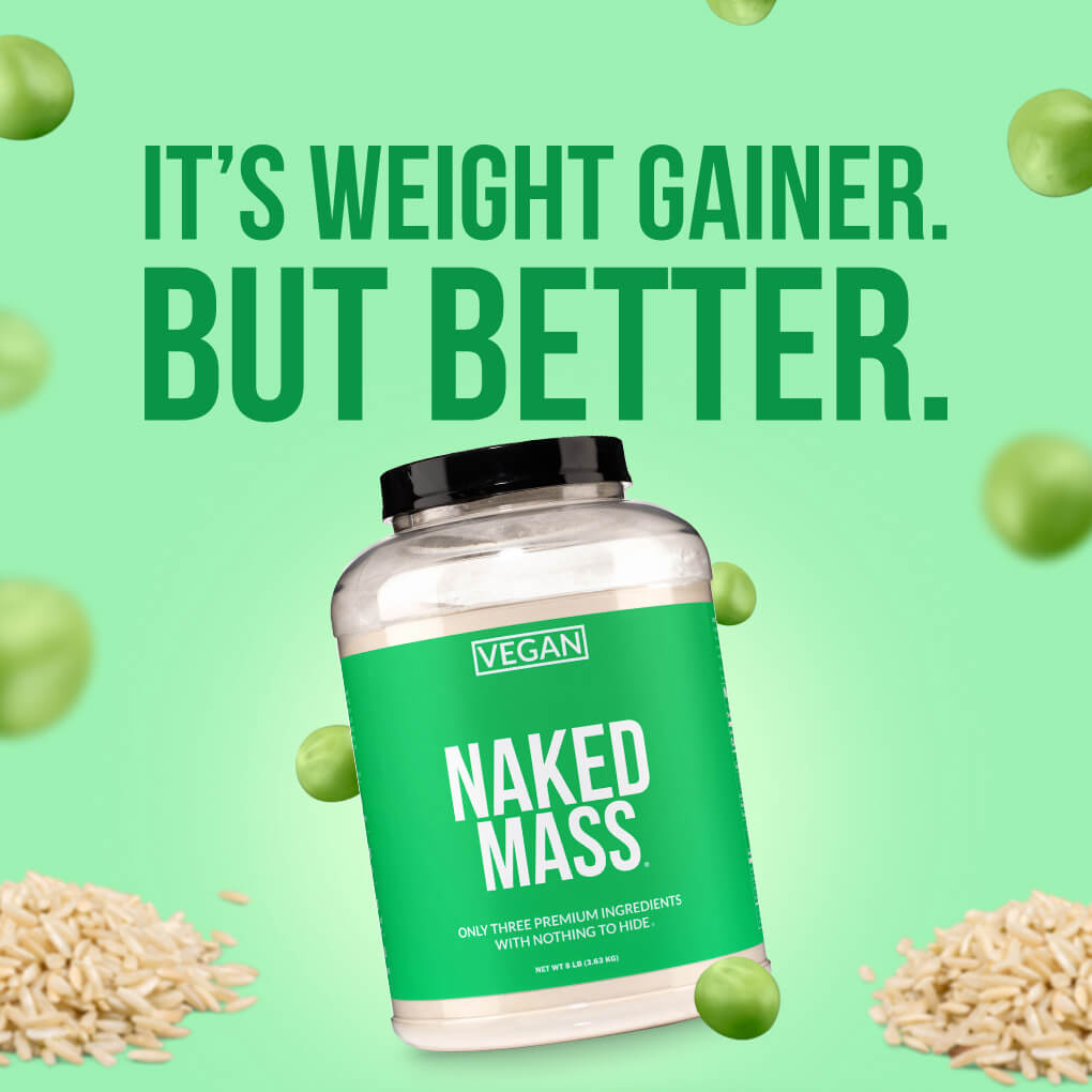 Vegan Mass Gainer Supplement - Unflavored (Vegan) Made for Simple High-Calorie Drink Routines