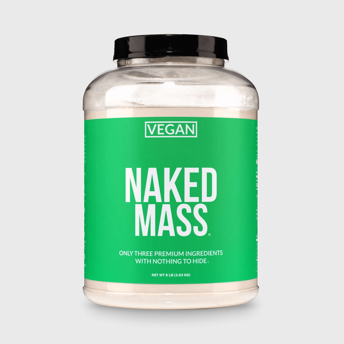 Vegan Mass Gainer Supplement - Unflavored (Vegan) Made for Simple High-Calorie Drink Routines