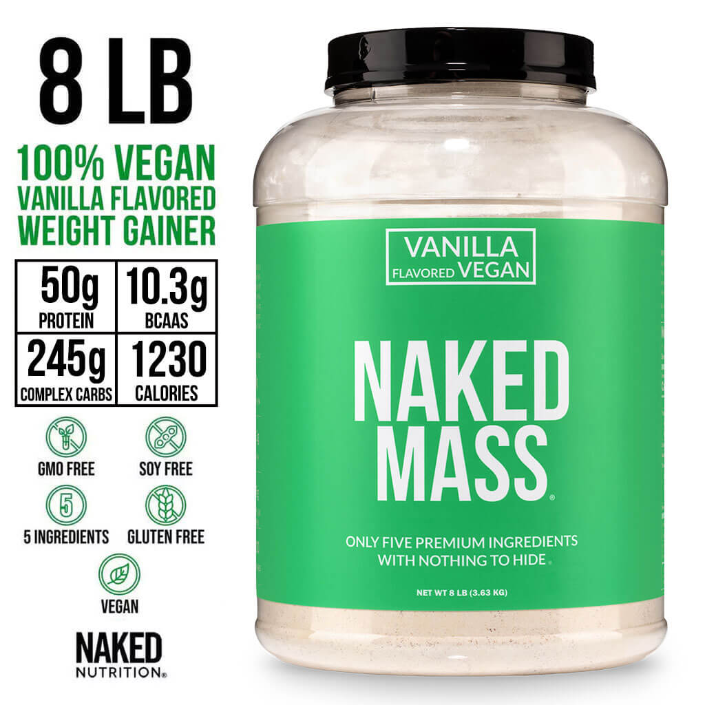 Vanilla Vegan Mass Gainer Supplement - Vanilla (Vegan) Made for Simple High-Calorie Drink Routines