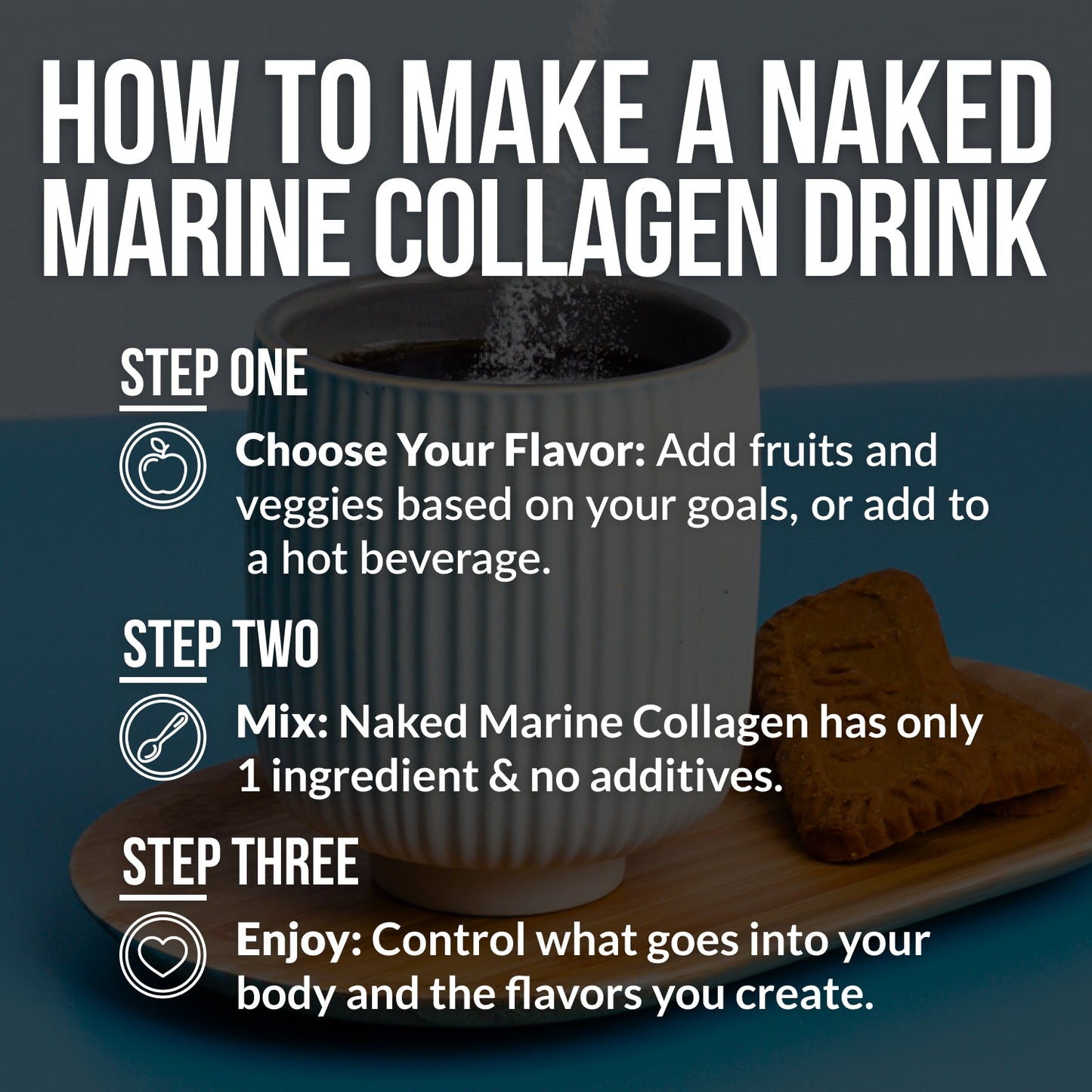 Marine Collagen Peptides Protein Powder - Marine Collagen for Convenient Collagen Drinks and Recipes