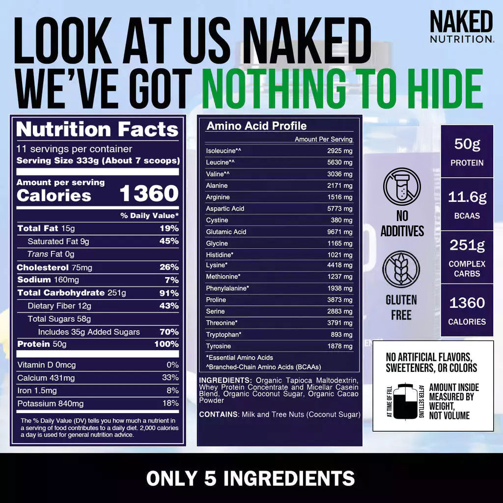 Chocolate Mass Gainer Protein Supplement - Chocolate Made for Simple High-Calorie Drink Routines