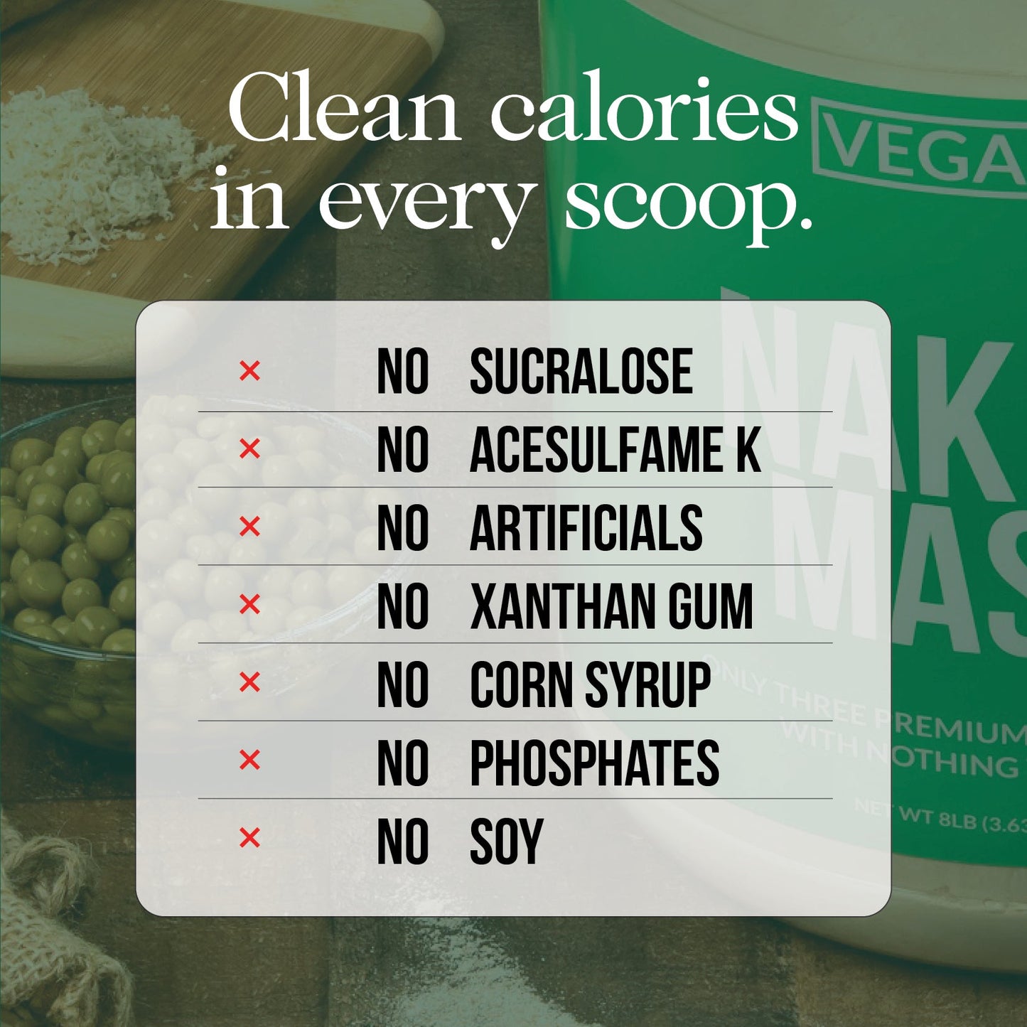 Vegan Mass Gainer Supplement - Unflavored (Vegan) Made for Simple High-Calorie Drink Routines