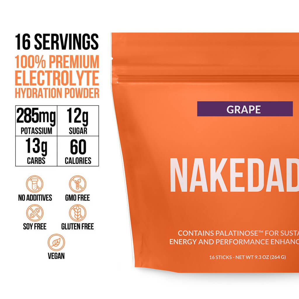 Electrolytes Powder Packets - Grape - Grape for Straightforward Electrolyte Mixing