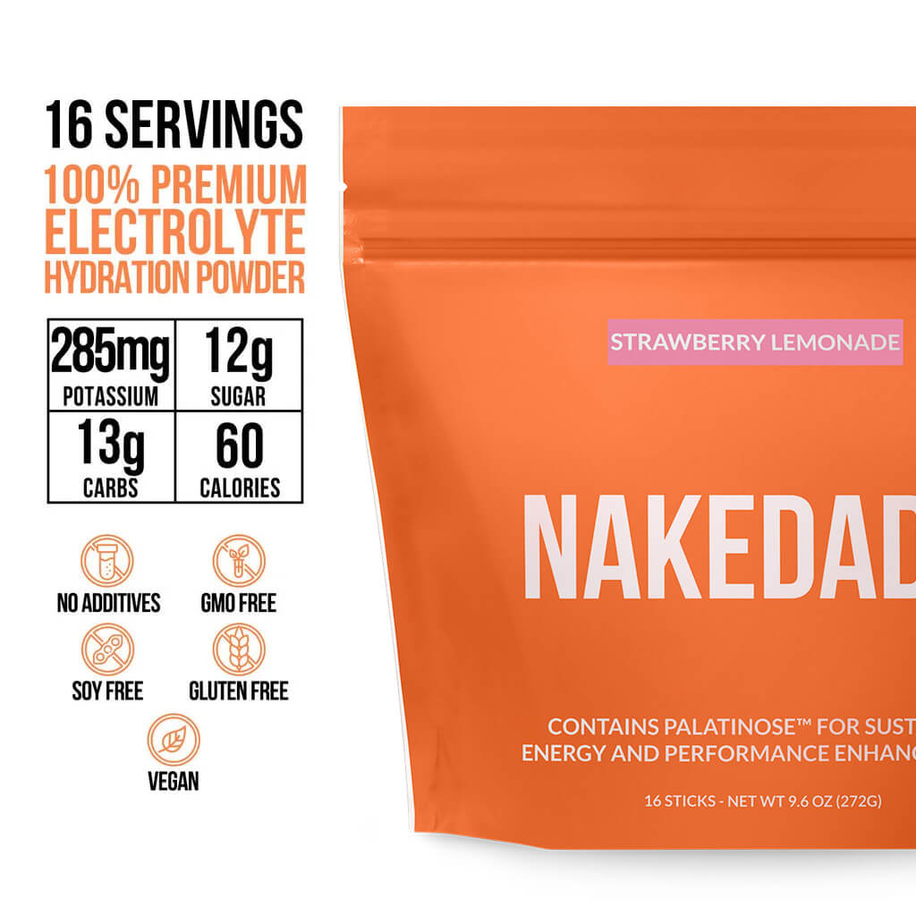 Electrolytes Powder Packets - Strawberry Lemonade - Strawberry Lemonade for Straightforward Electrolyte Mixing