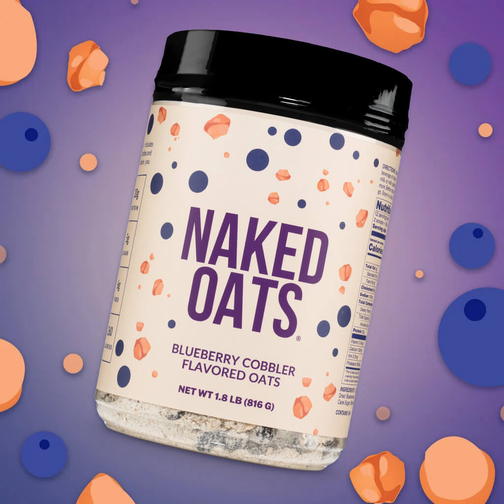 Blueberry Cobbler Protein Oats - Blueberry Cobbler with a Flavorful, Easy-Prep Oat Blend