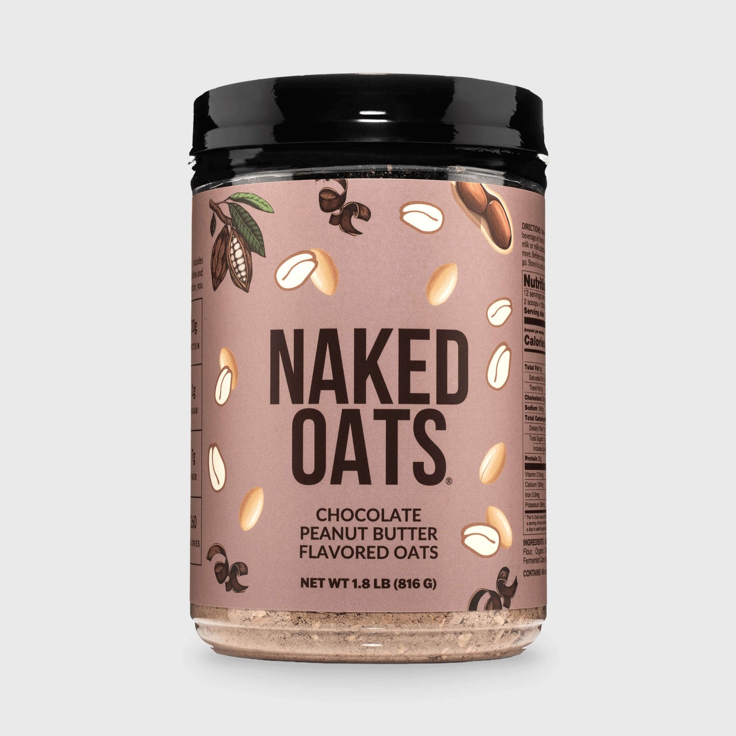 Chocolate Peanut Butter Protein Oats - Chocolate Peanut Butter with a Flavorful, Easy-Prep Oat Blend