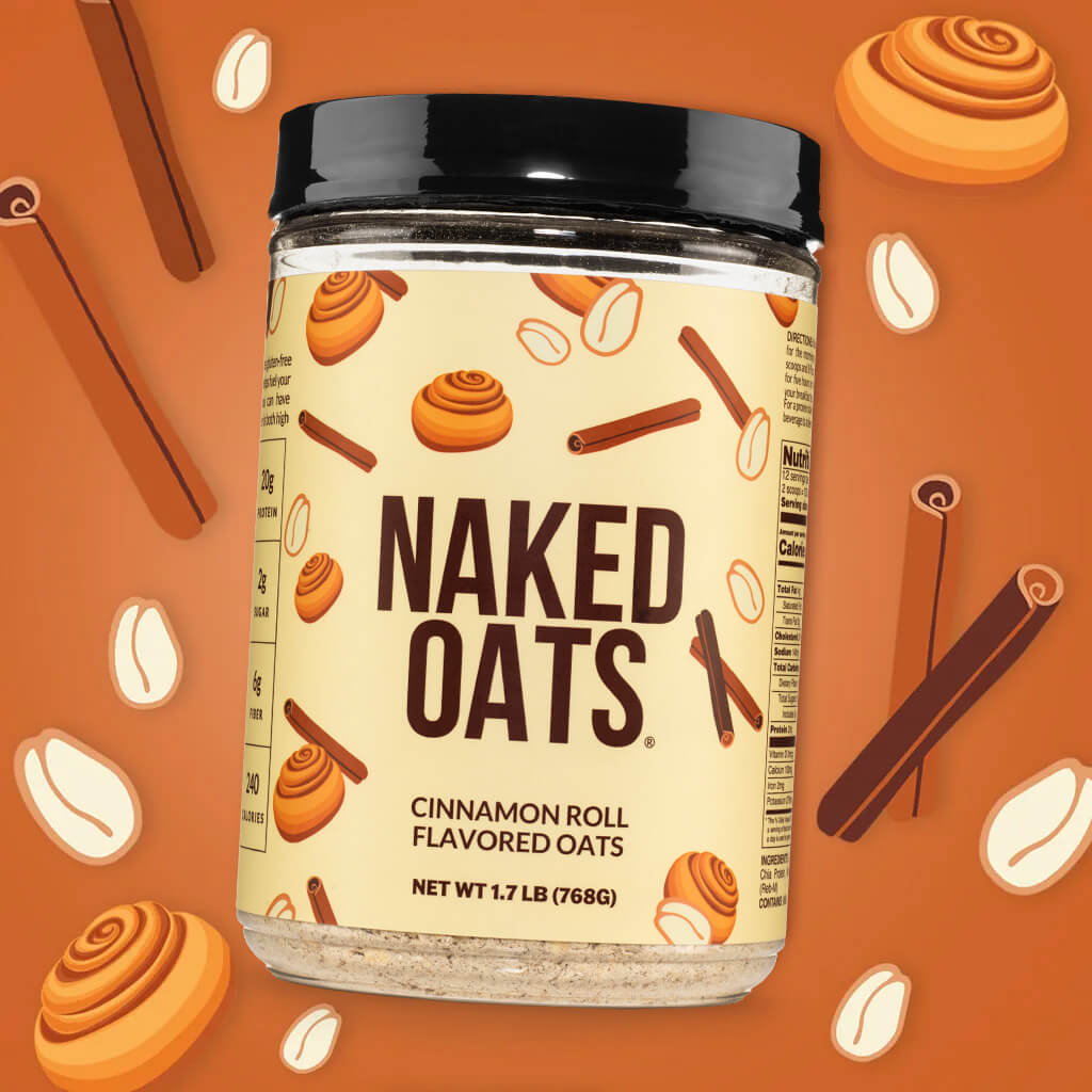 Cinnamon Roll Protein Oats - Cinnamon Roll with a Flavorful, Easy-Prep Oat Blend