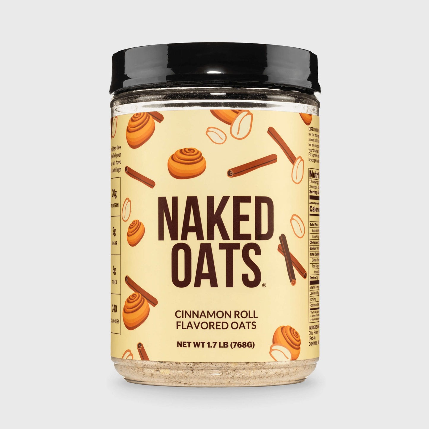Cinnamon Roll Protein Oats - Cinnamon Roll with a Flavorful, Easy-Prep Oat Blend