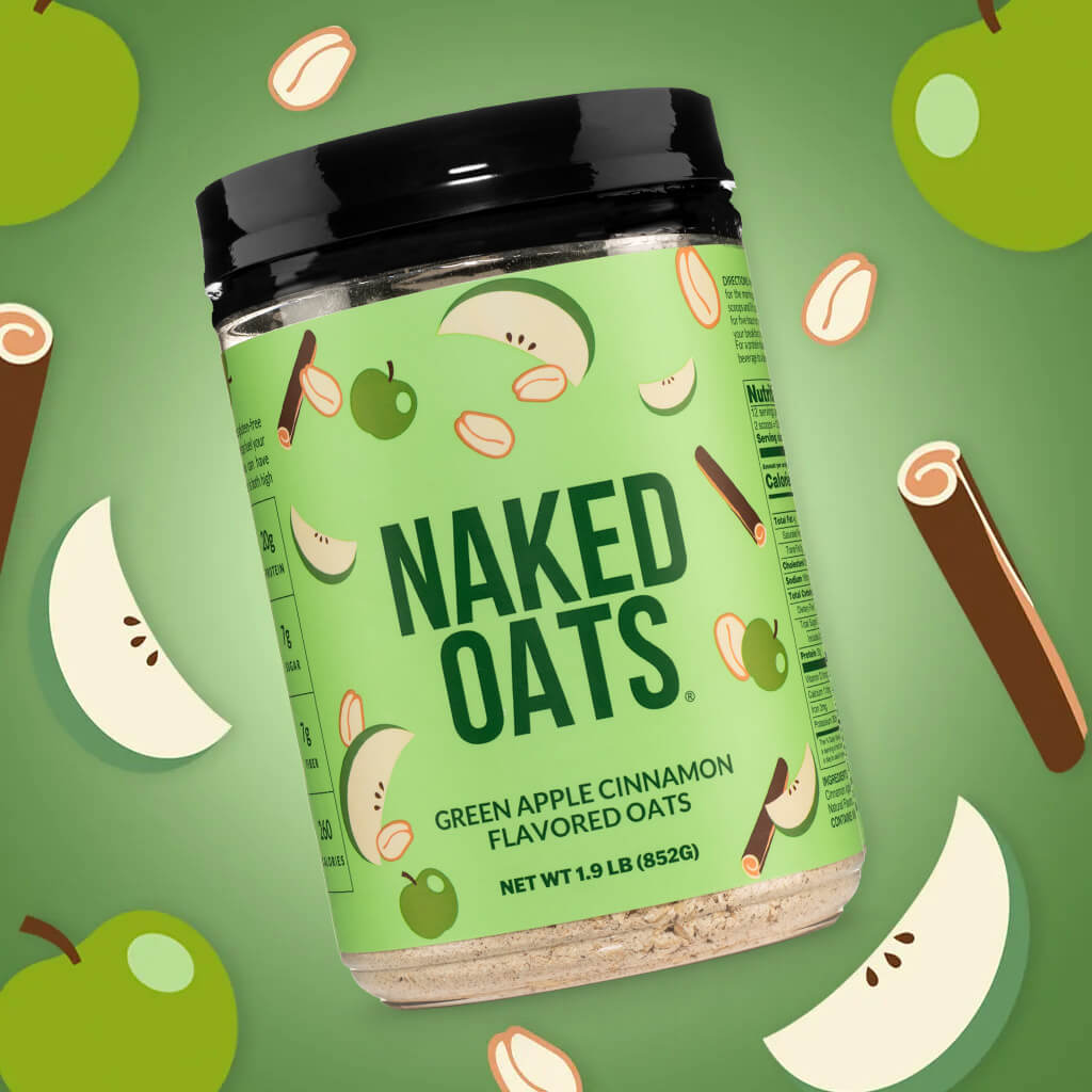 Green Apple Cinnamon Protein Oats - Green Apple Cinnamon with a Flavorful, Easy-Prep Oat Blend