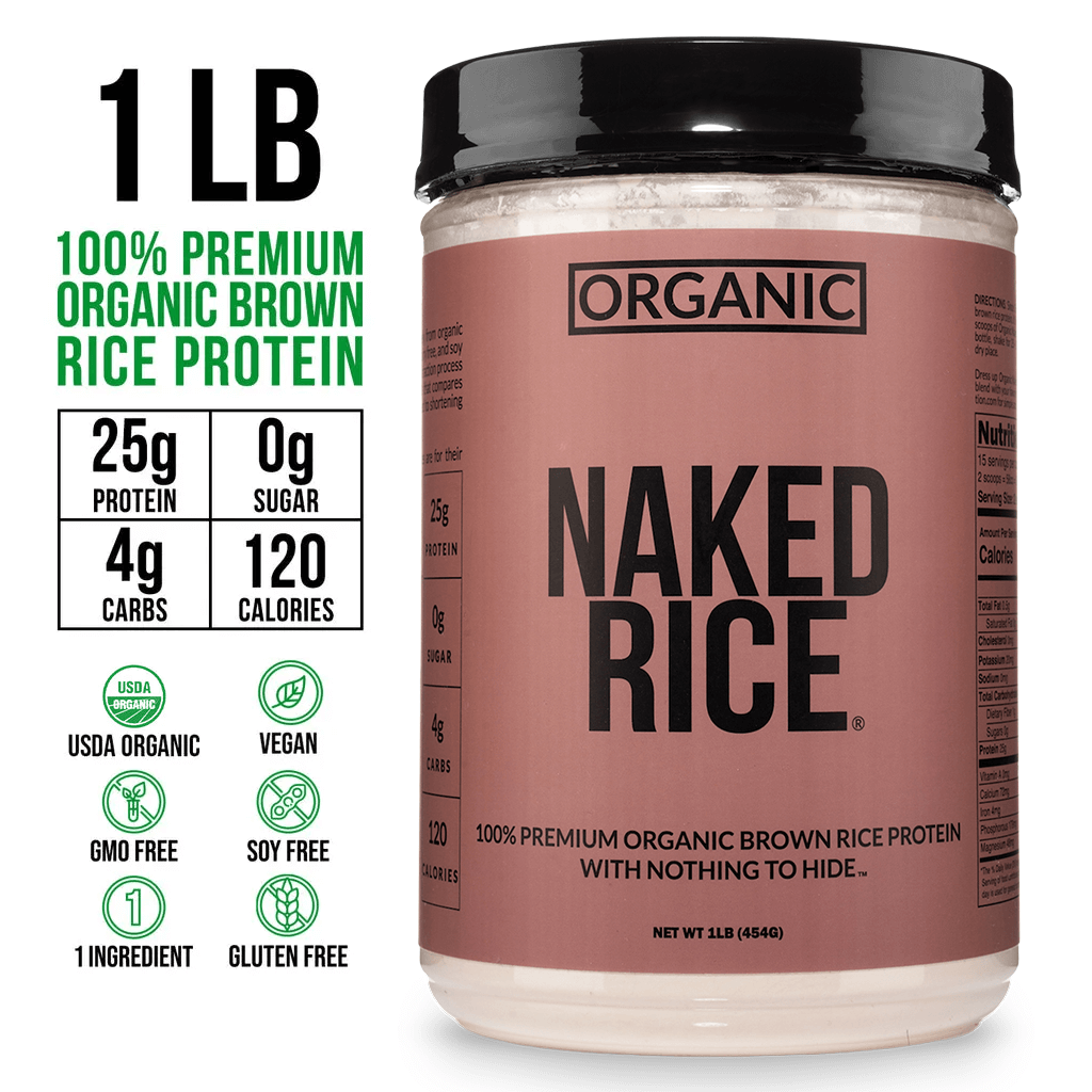Organic Brown Rice Protein Powder 1lb - Unflavored 1LB for Simple Daily Protein Routines